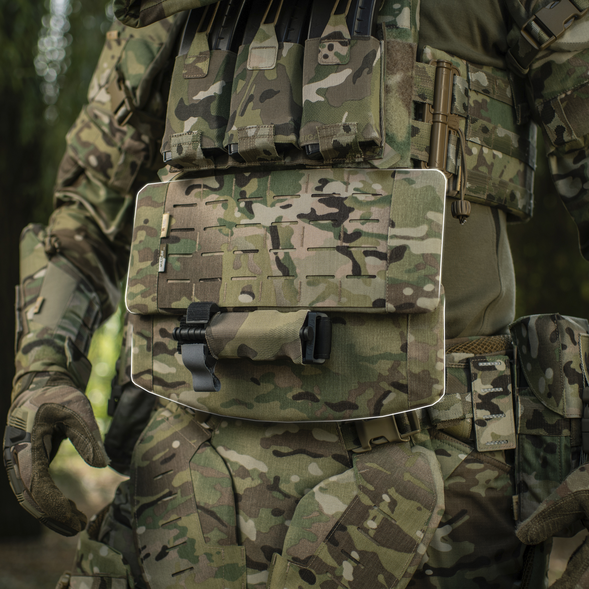 M-Tac защита живота с баллистическим пакетом 1 класс защиты (FMS) Laser Cut Multicam — 18