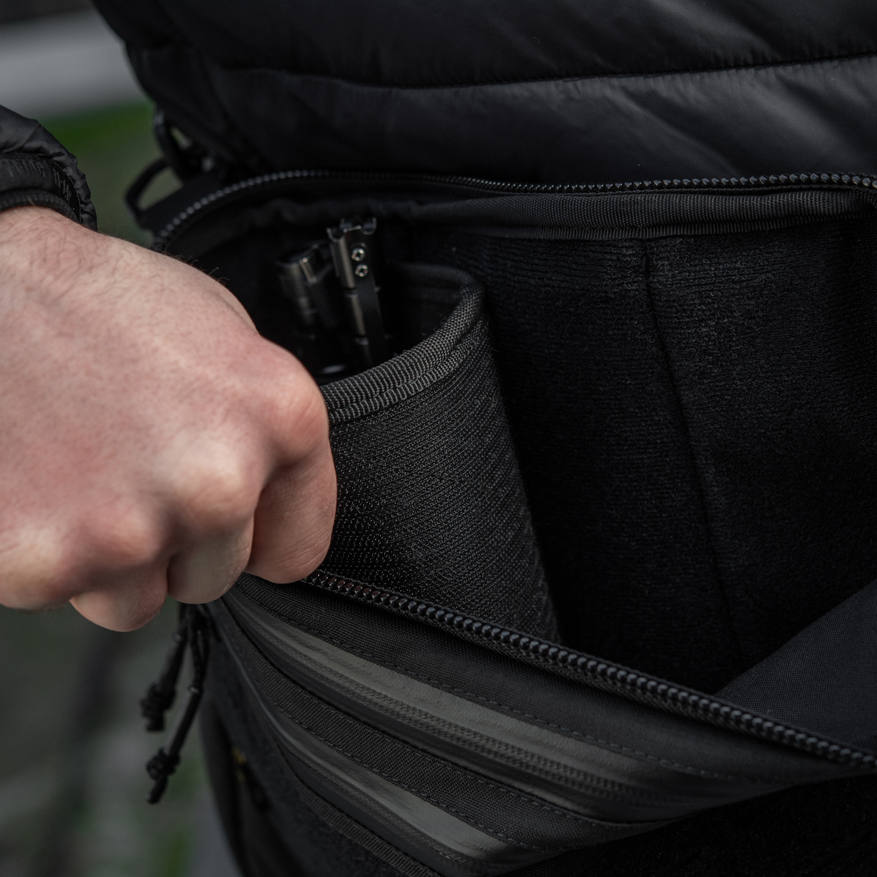 M-Tac сумка Admin Bag Large Elite с липучкой Black — 32