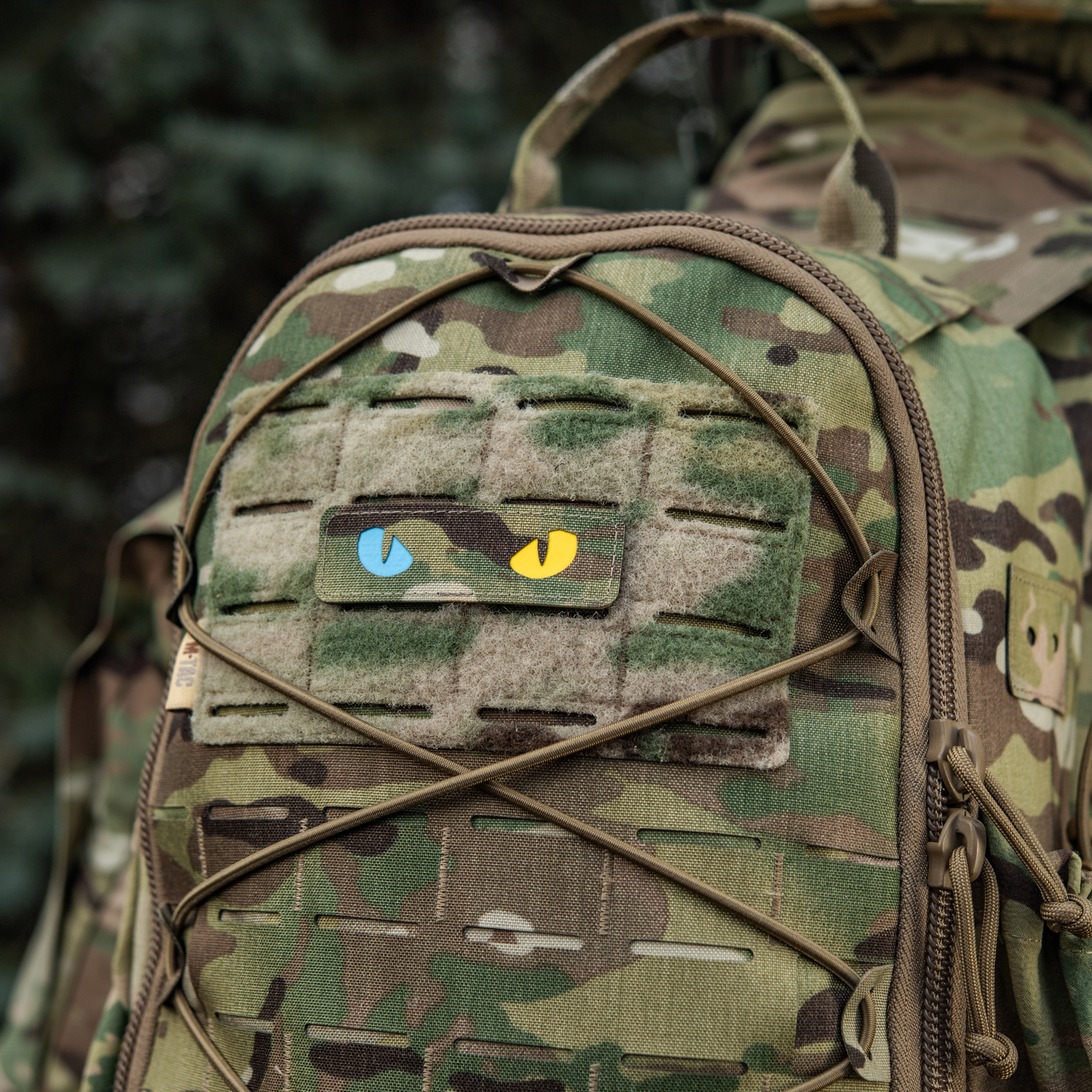 M-Tac нашивка Cat Eyes Laser Cut Multicam/Yellow/Blue/GID — 13