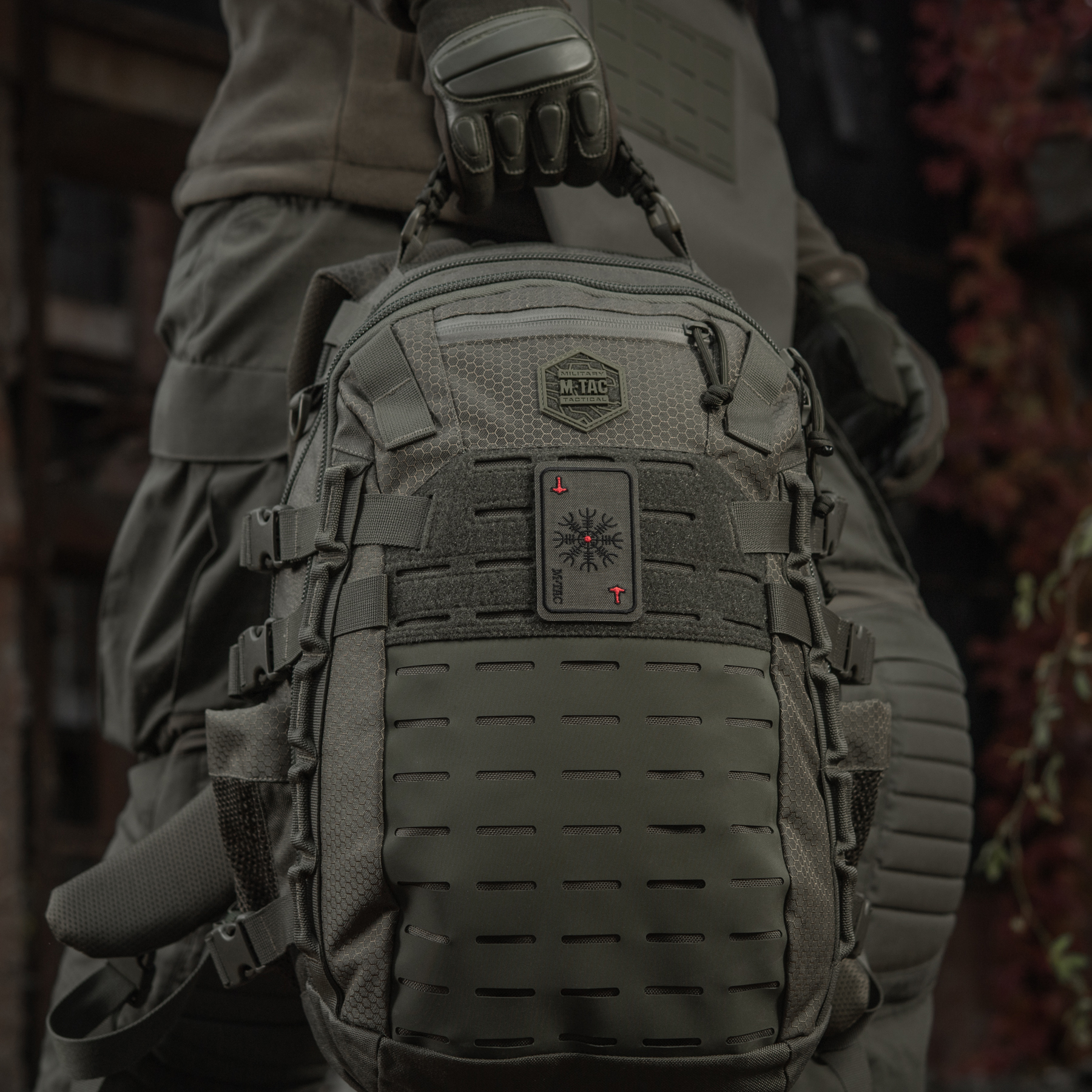 M-Tac нашивка карта Шлем Ужаса (вишивка) Ranger Green — 3