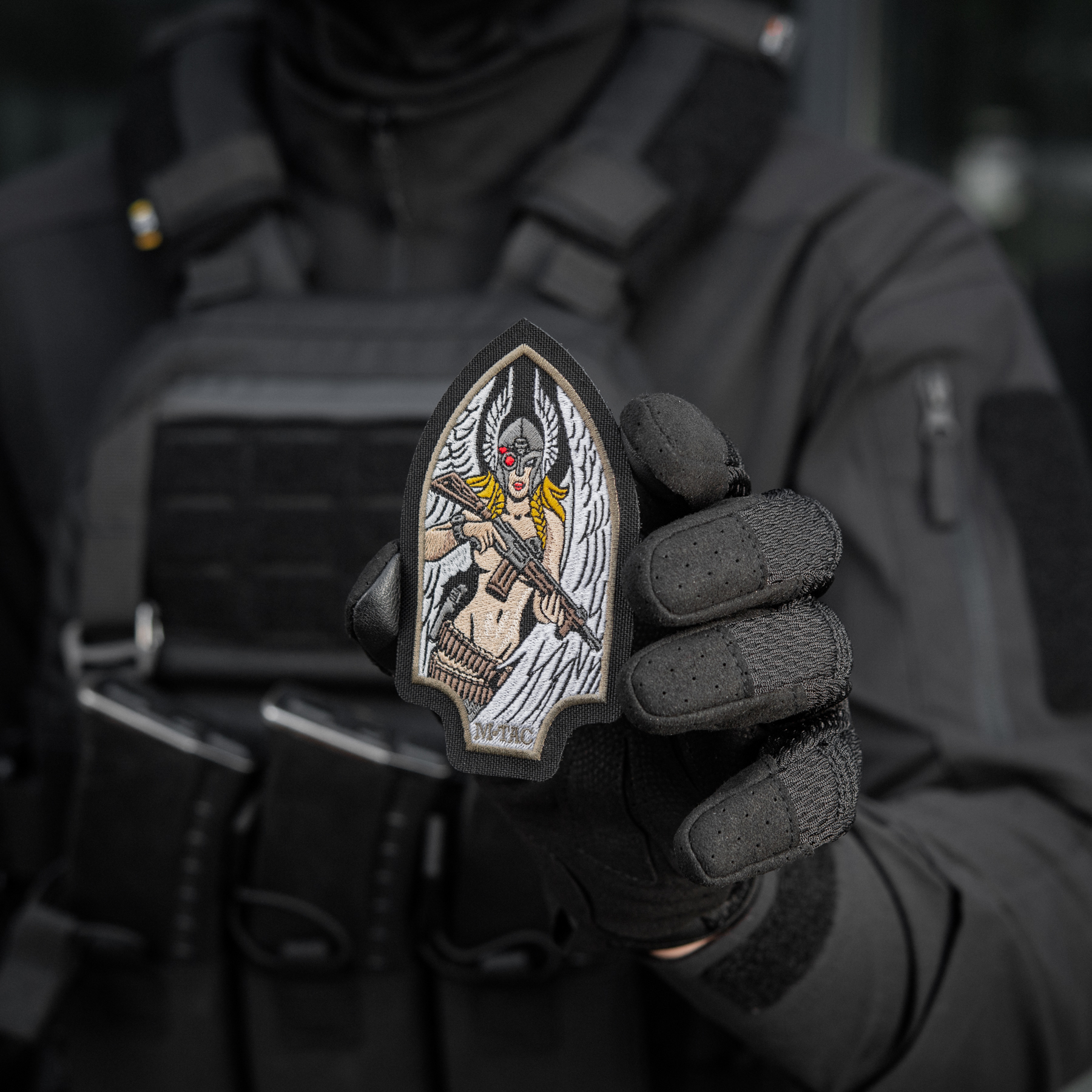 M-Tac нашивка Valkyrie (вышивка) Black/Ranger Green — 9