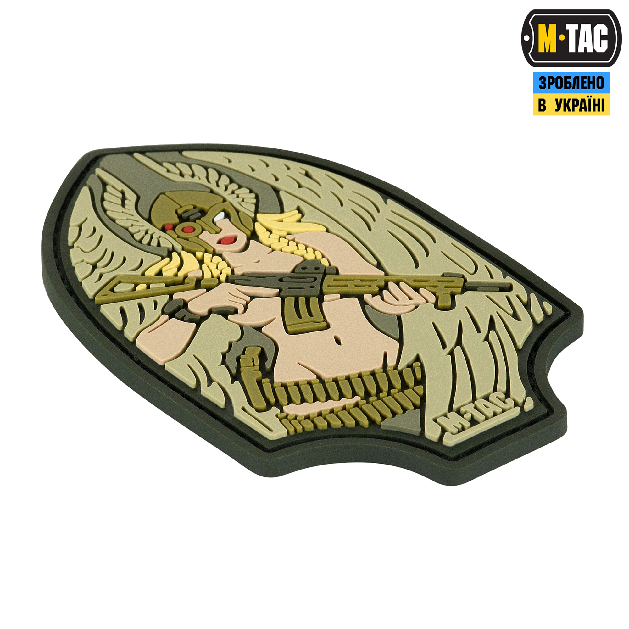 M-Tac нашивка Піка Валькірія PVC olive — 3