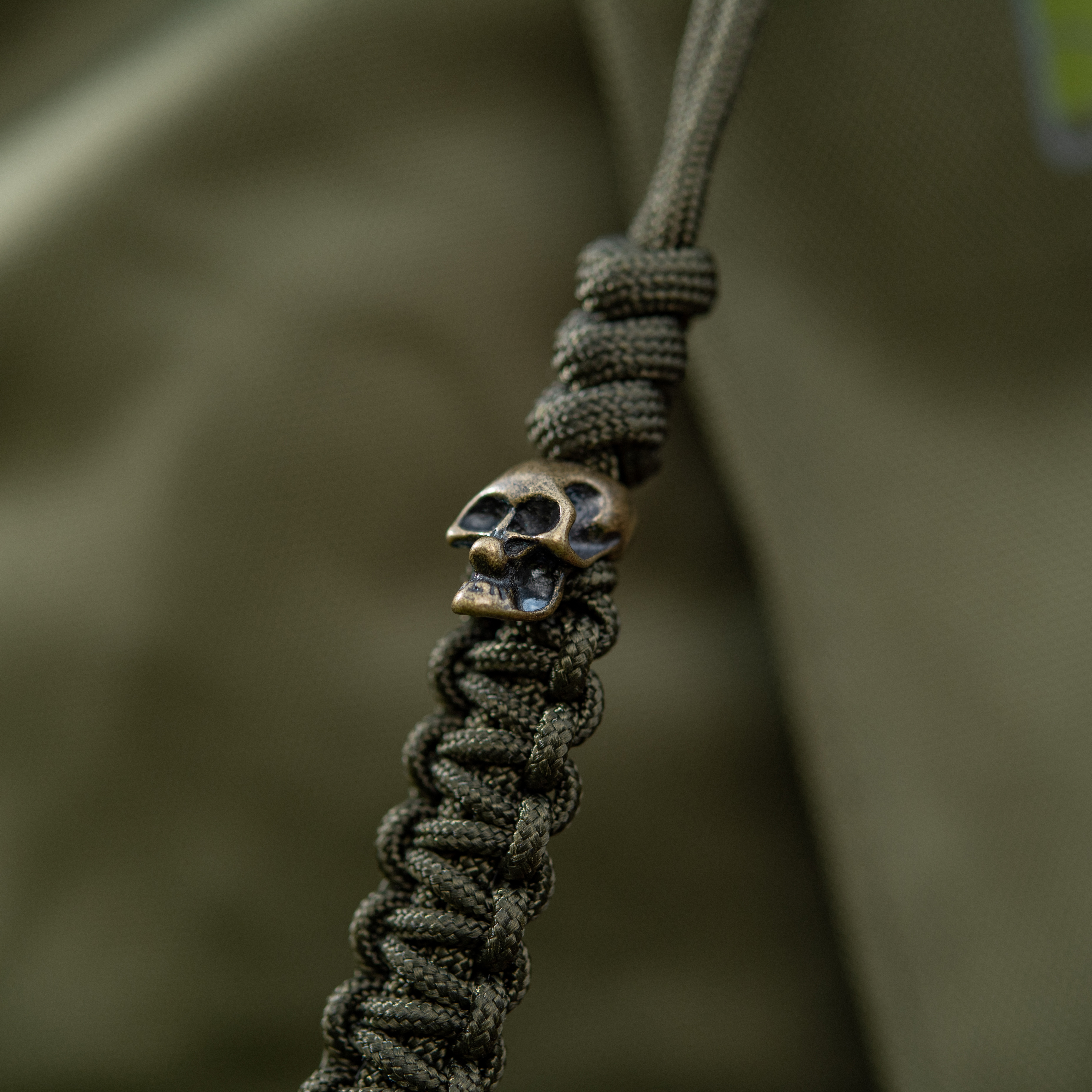 M-Tac темляк Loopy Snake Skull Olive — 8