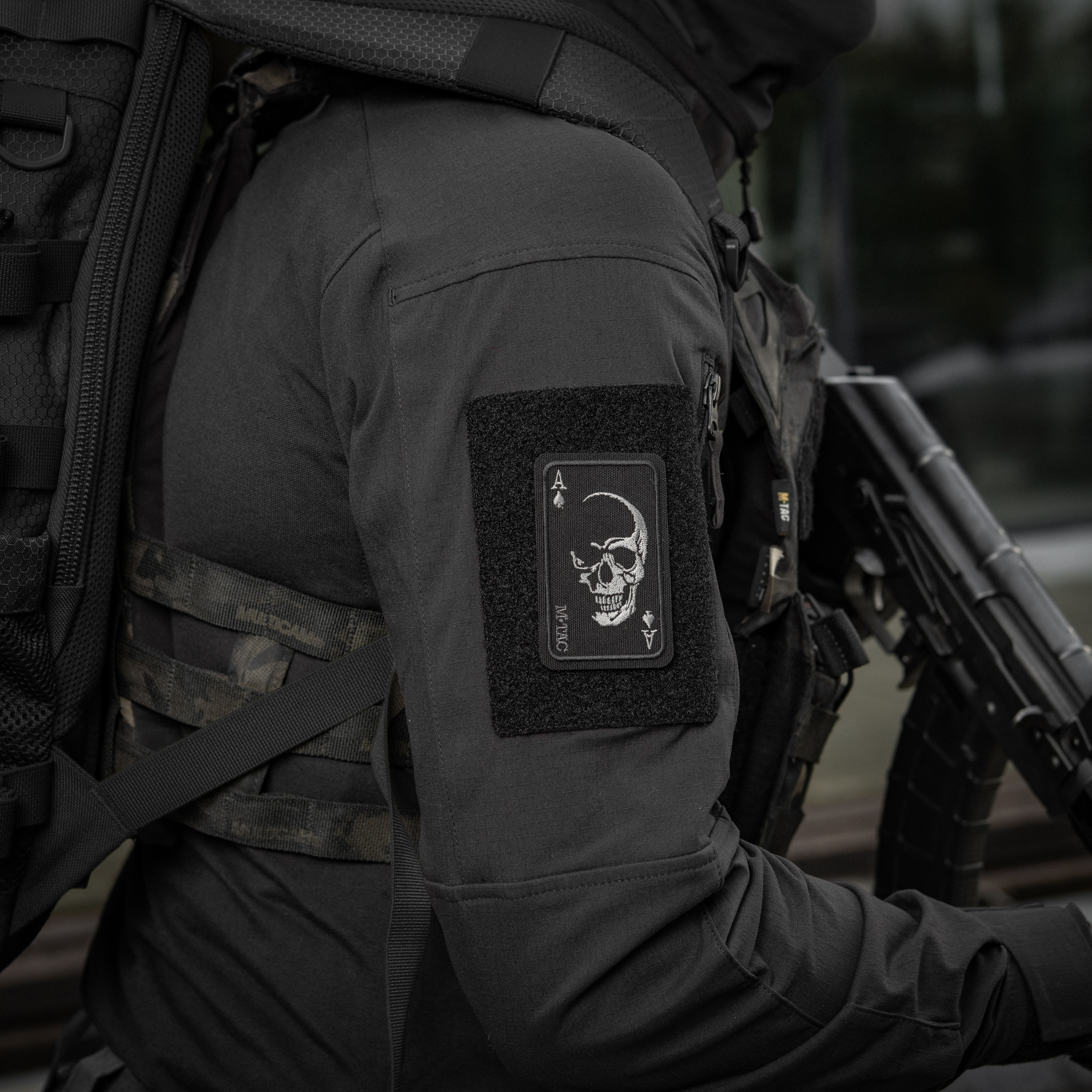 M-Tac нашивка Face of war (вишивка) Black — 4