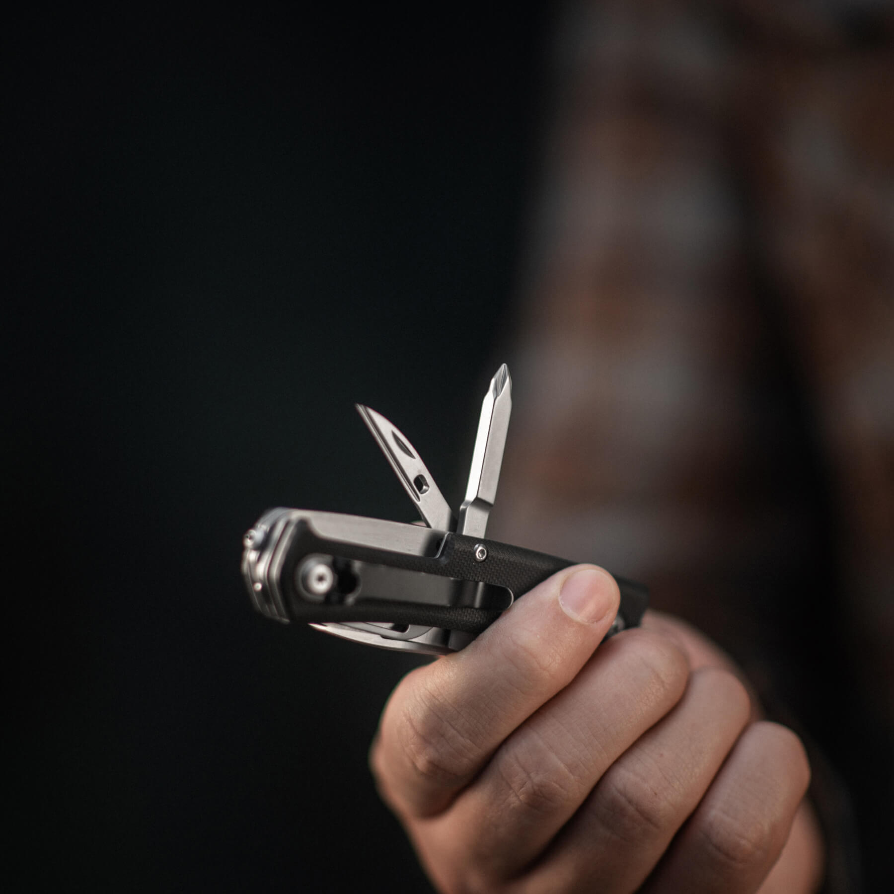 M-Tac нож складной Type 9 (6 инструментов) Black/Steel — 22