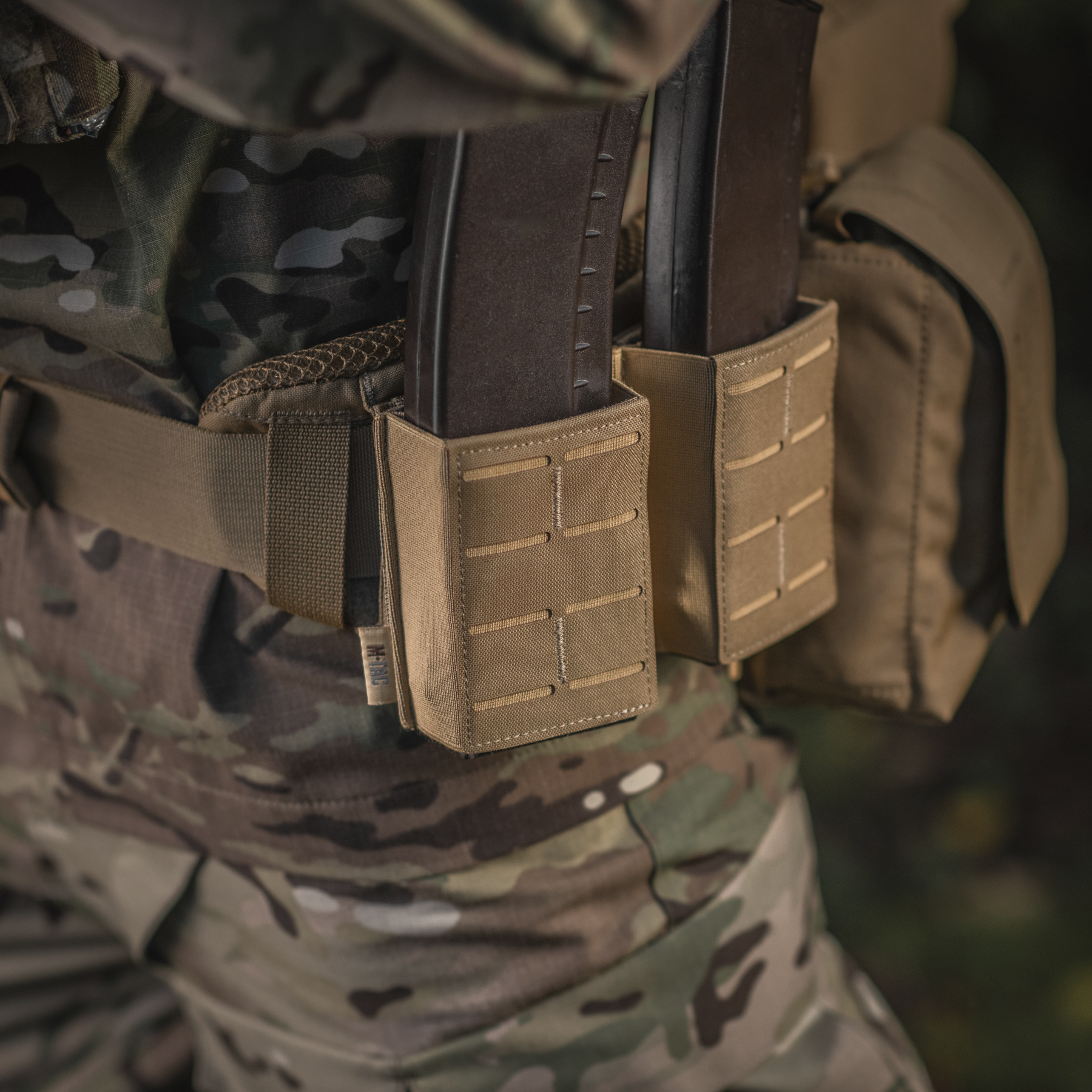 M-Tac подсумок для магазина на резинке (10 см) Laser Cut Coyote — 17