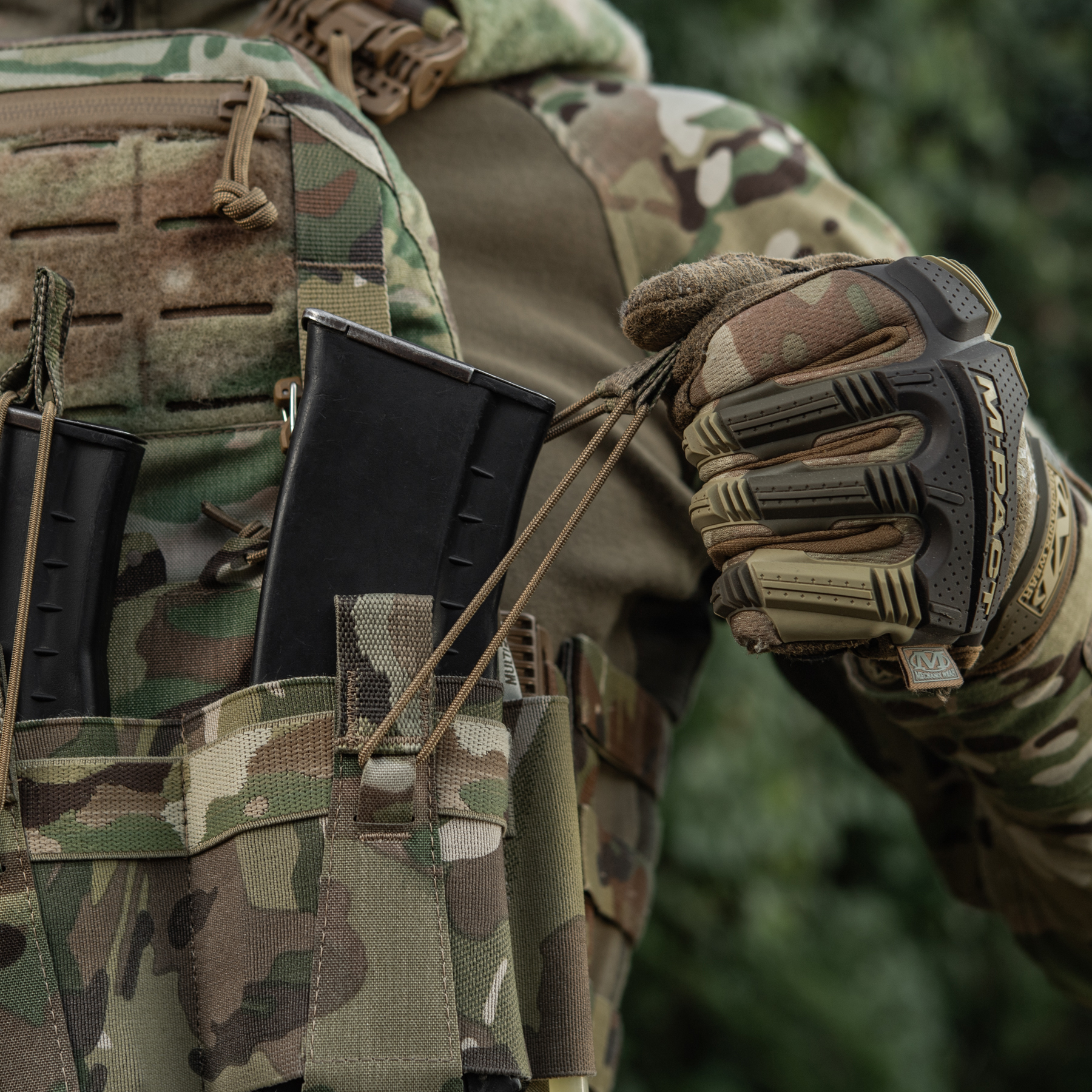 M-Tac передняя панель для плитоноски Cuirass QRS на три магазина Multicam — 19