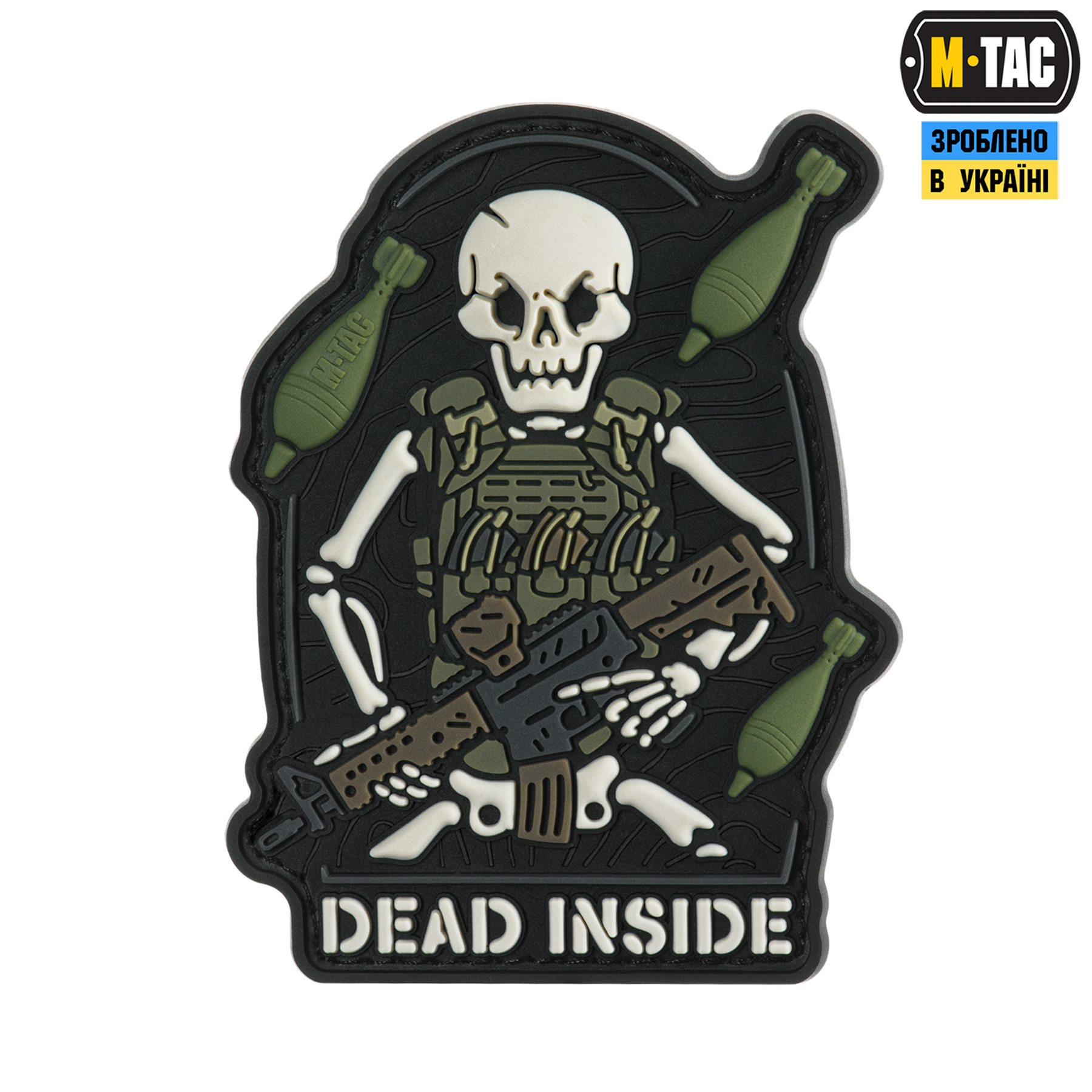 M-Tac нашивка Dead Inside Black/Olive — 2