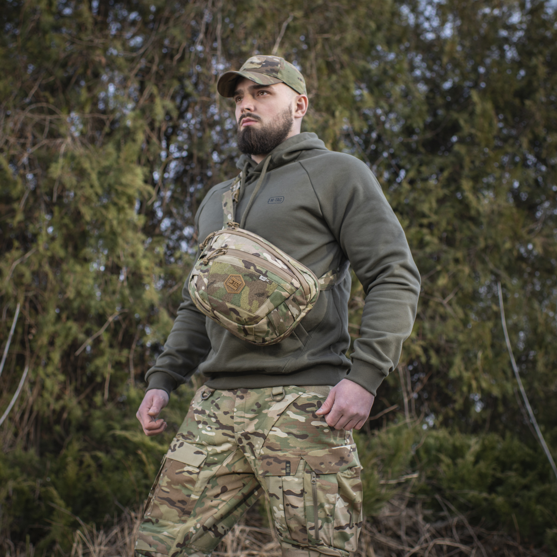 M-Tac сумка Sphaera Hardsling Bag Large с липучкой Elite Multicam — 21