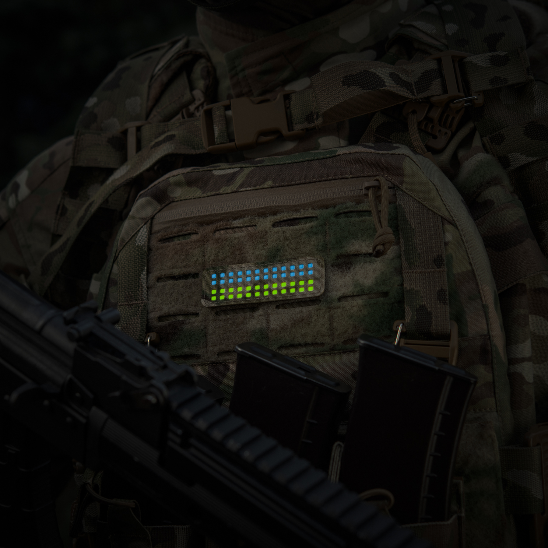 M-Tac нашивка флаг Украины 25х80 Laser Cut Multicam/Yellow/Blue/GID — 5