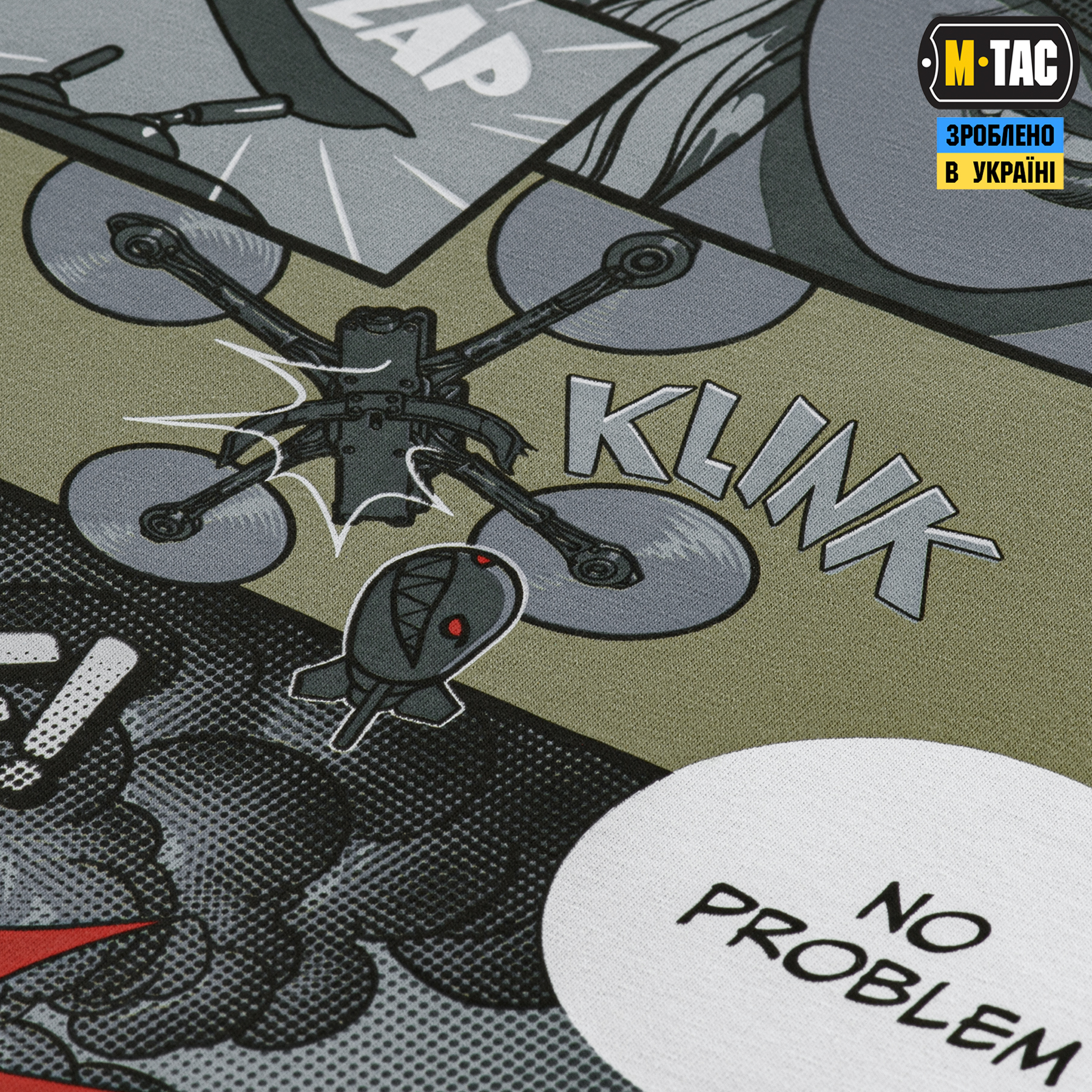 M-Tac футболка Comics Drone Girl Light Olive — 8