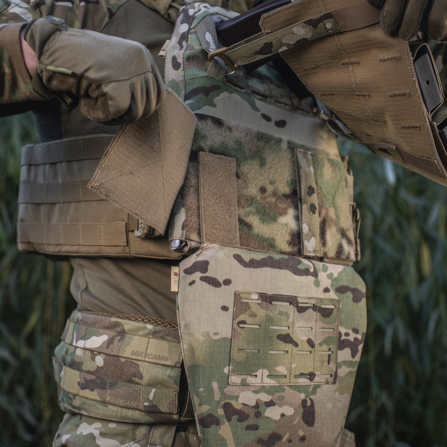 M-Tac фартук противоосколочный с баллистическим пакетом 1 класс (FMS) Laser Cut Multicam — 16