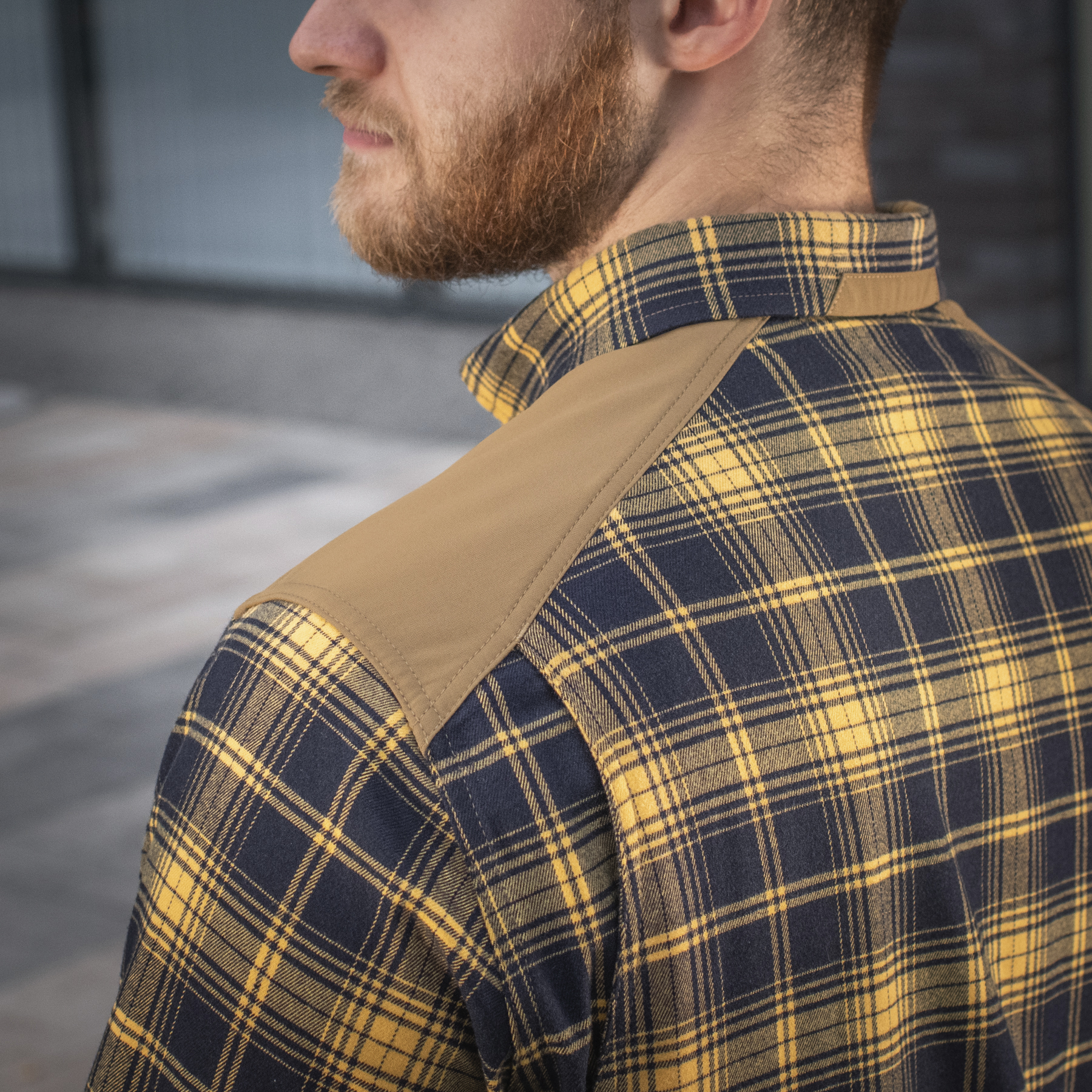 M-Tac рубашка Redneck Shirt Navy Blue/Yellow — 12