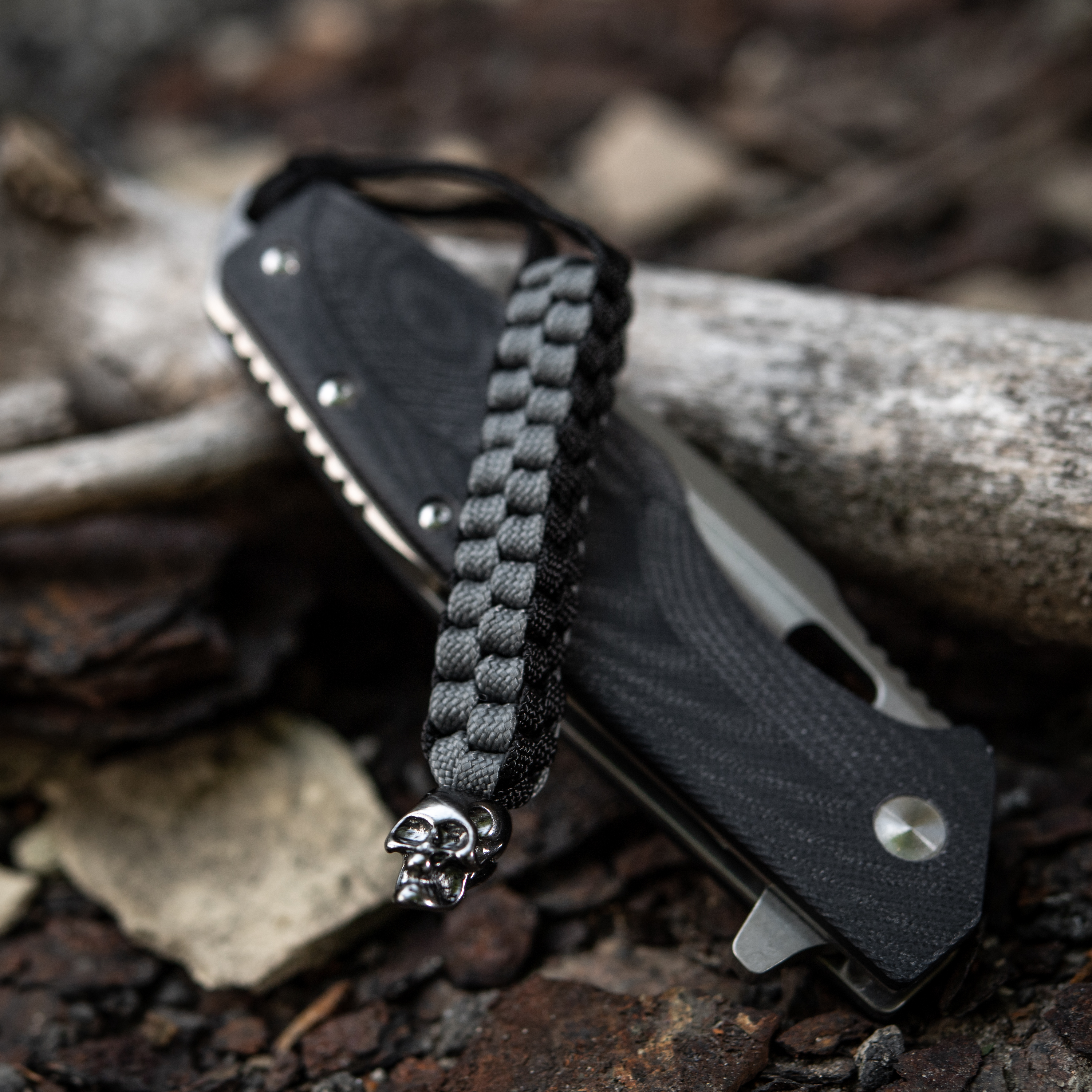 M-Tac темляк Cuboid Skull Black/Grey — 8