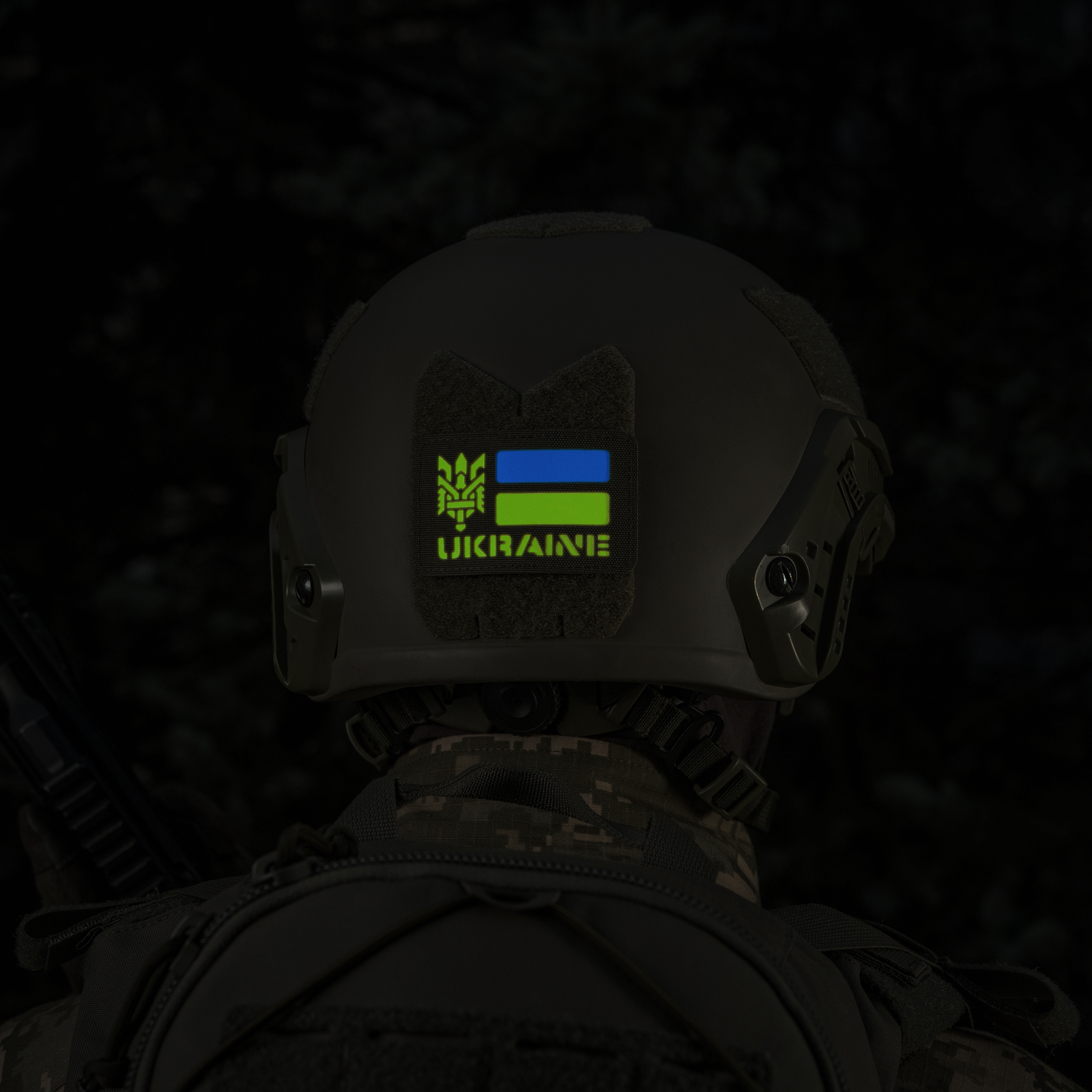 M-Tac нашивка Ukraine (с Тризубом) Laser Cut Ranger Green/Yellow/Blue/GID — 15