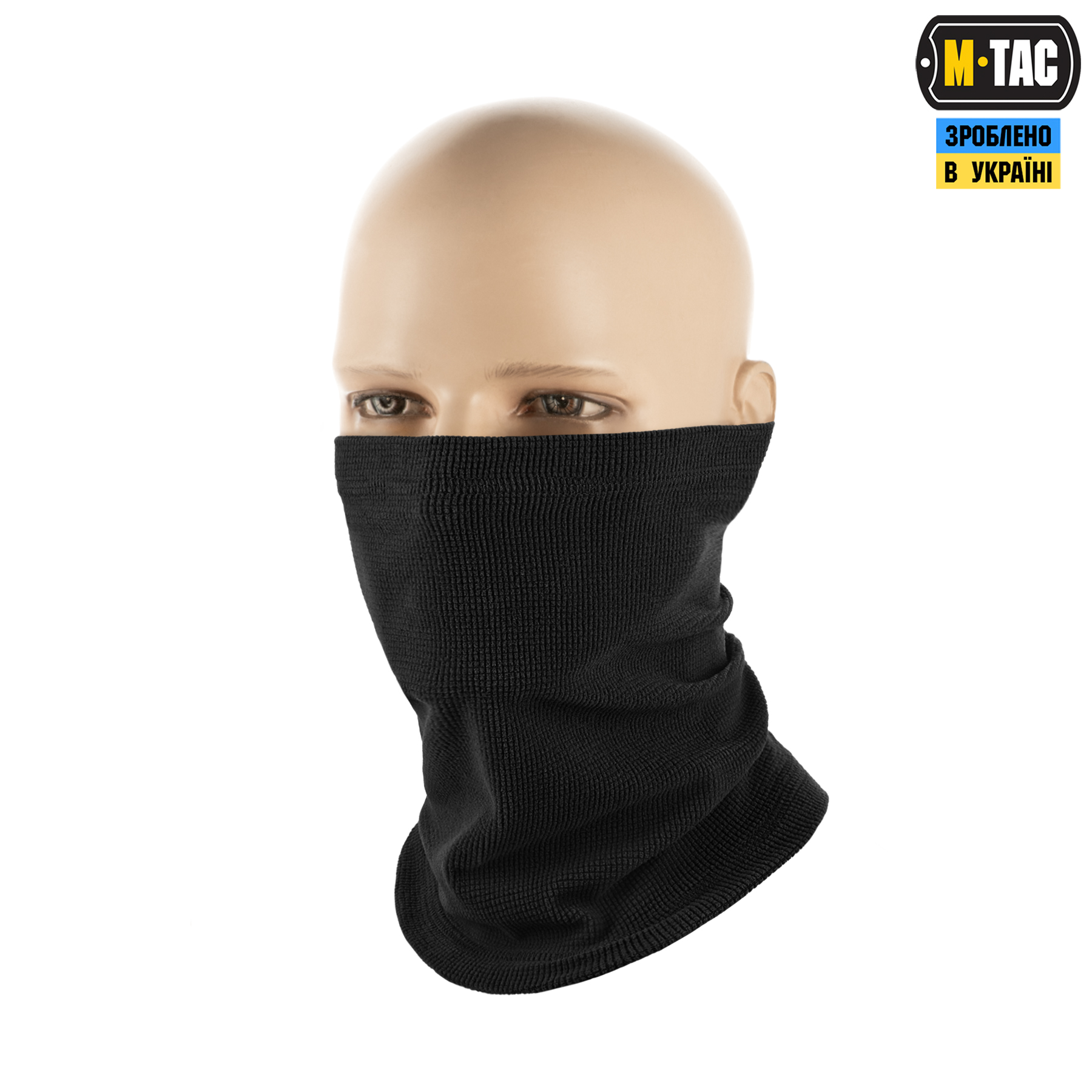 M-Tac шарф-труба микрофлис рип-стоп Black — 2