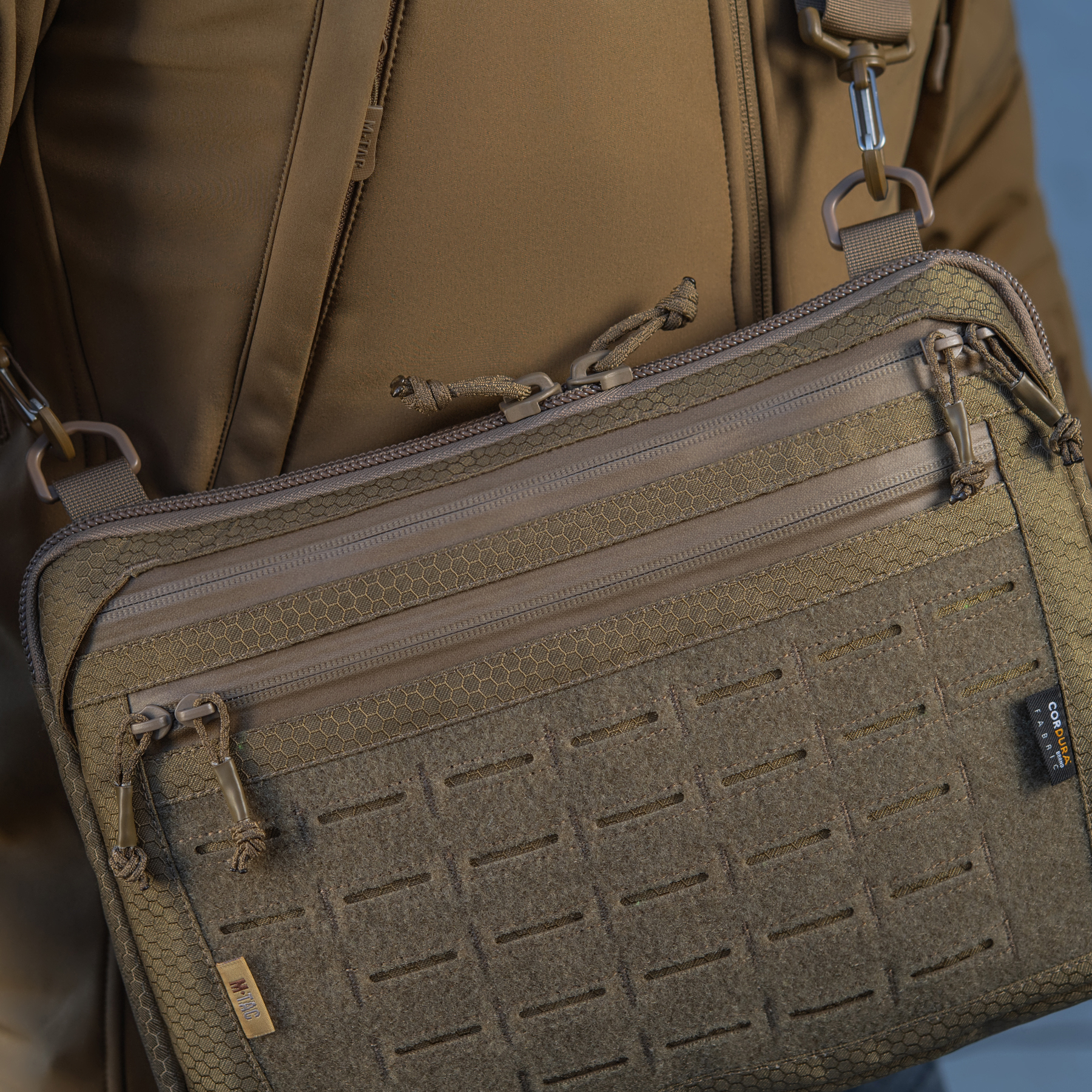 M-Tac сумка Admin Bag Large Elite с липучкой Hex Coyote — 23
