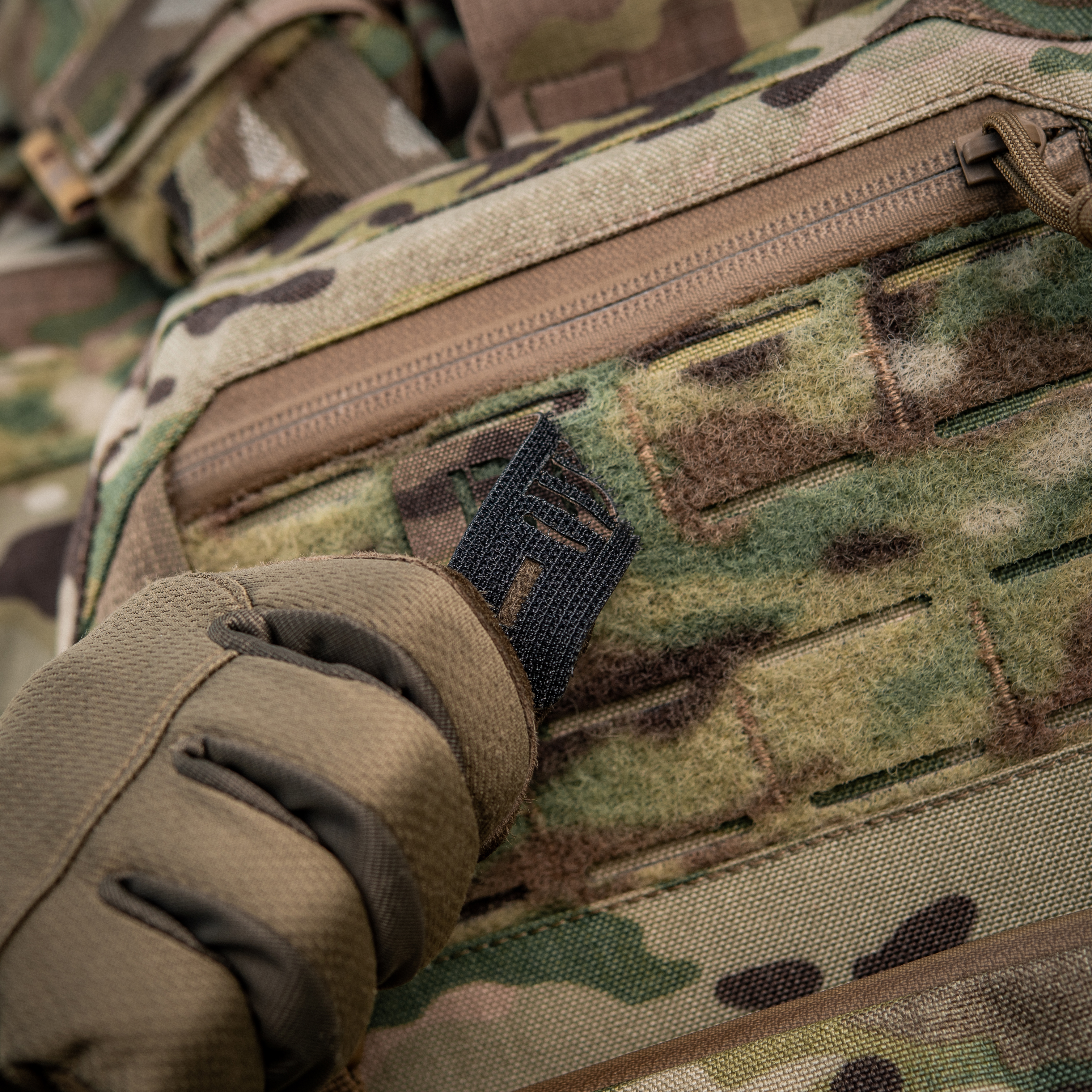 M-Tac нашивка группа крови B (III) - сквозная Laser Cut 25х80 Multicam — 6