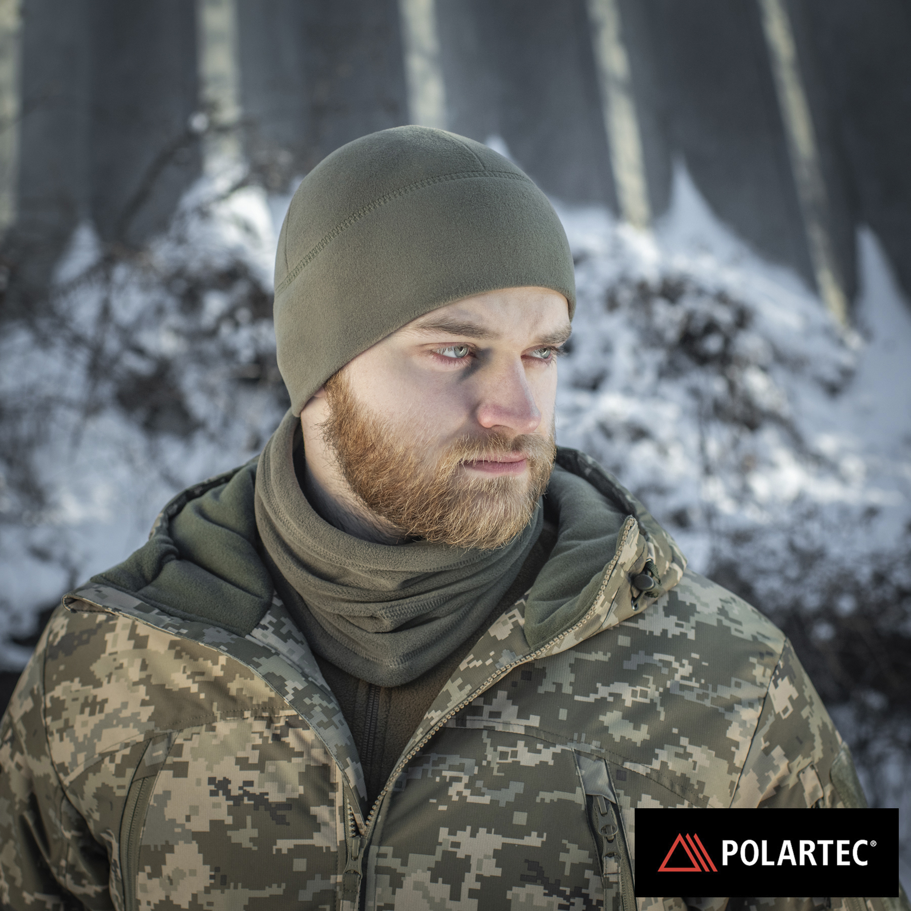M-Tac шапка Watch Cap флис Light Polartec Gen.II Dark Olive — 9