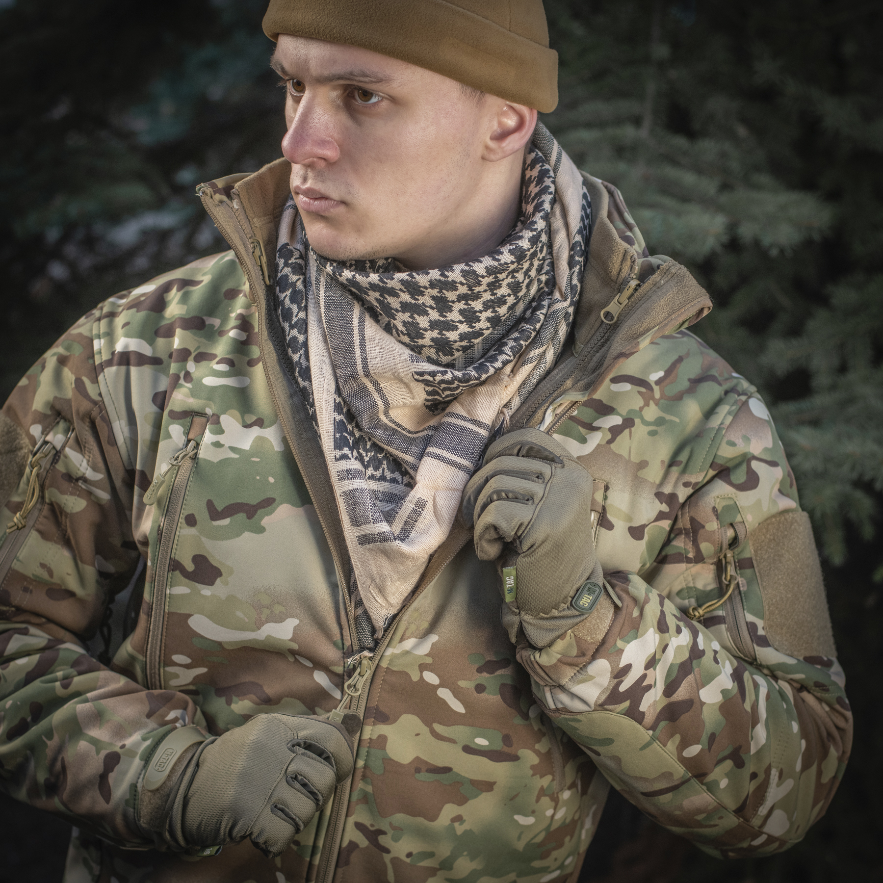 M-Tac шарф шемаг плотный Khaki/Black — 11