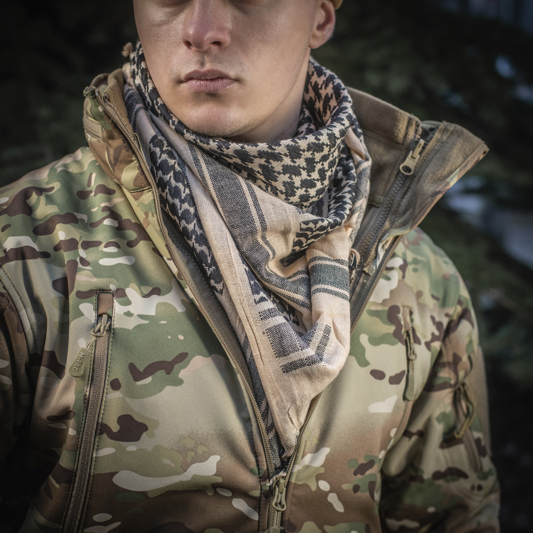 M-Tac шарф шемаг плотный Khaki/Black — 14