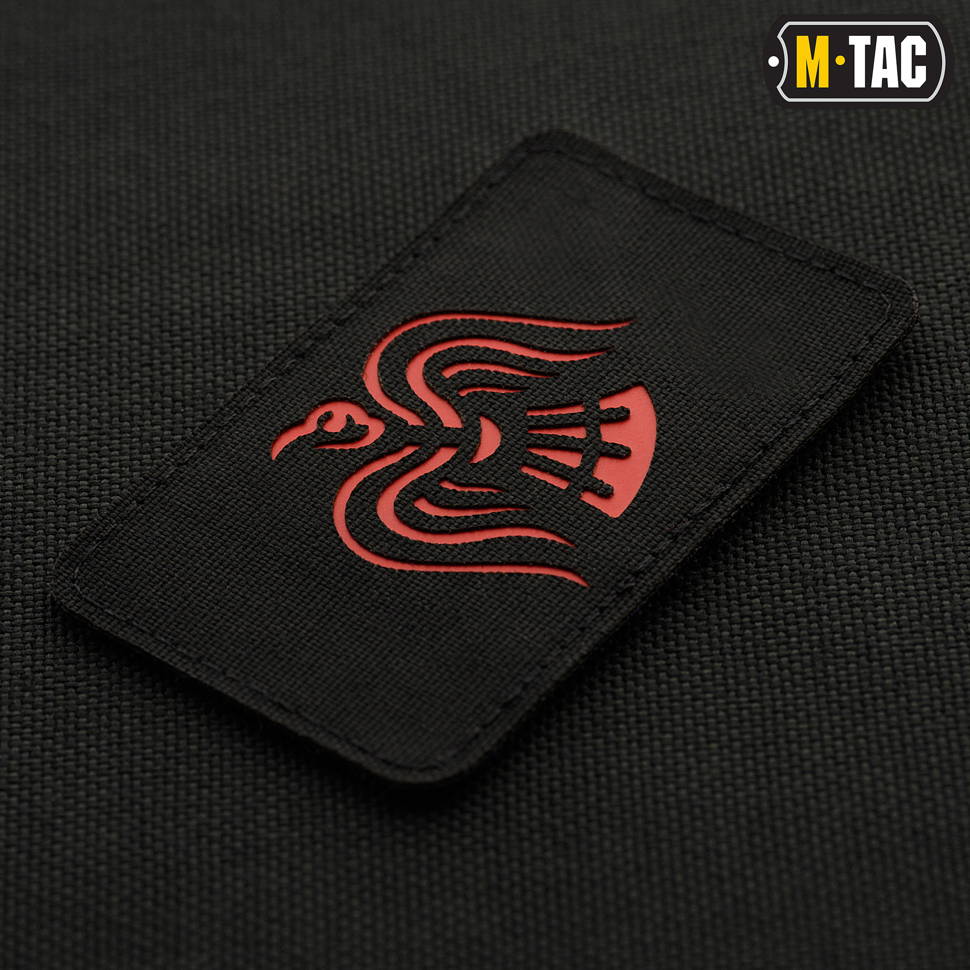 M-Tac нашивка Стяг Крука Laser Cut Black/Red — 3