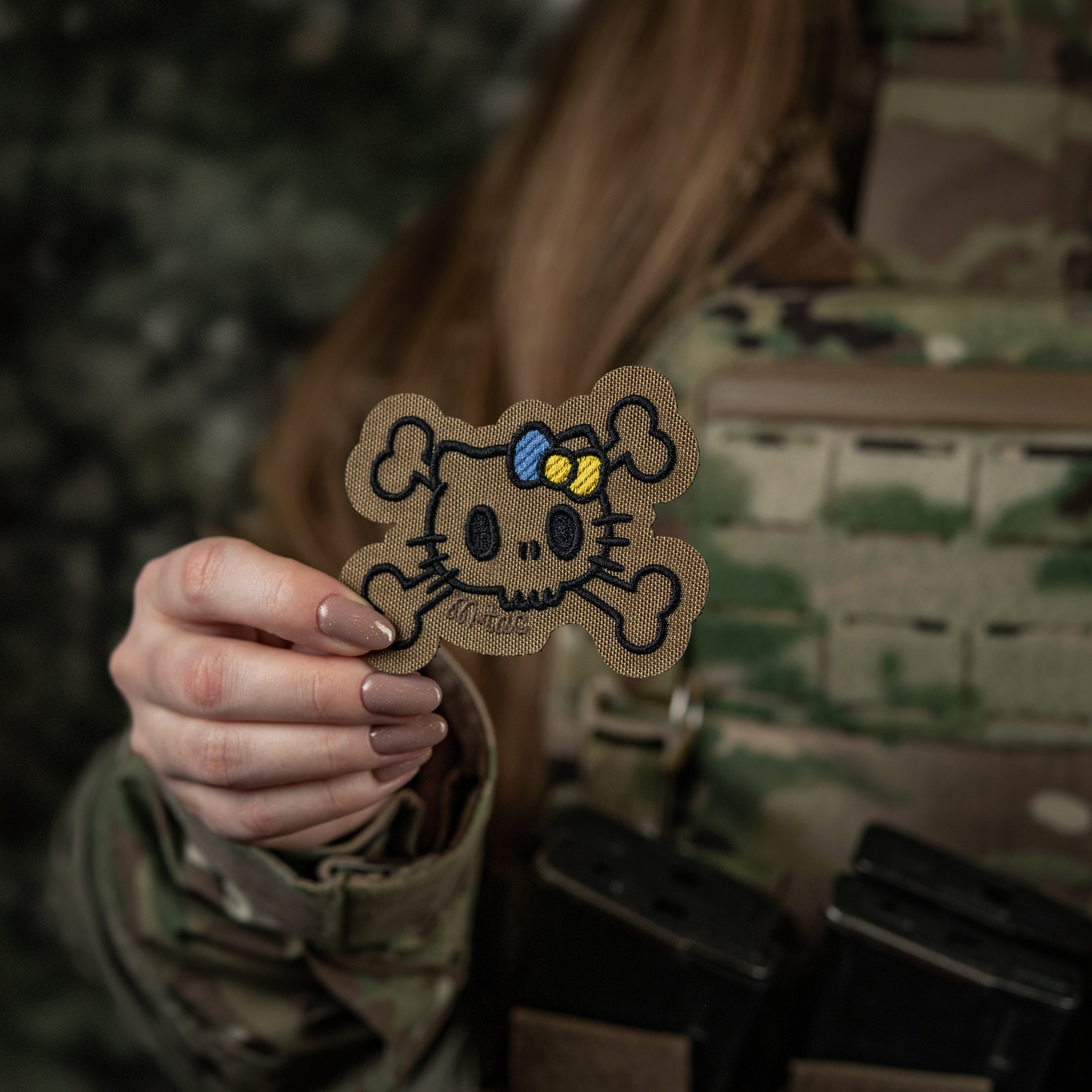 M-Tac нашивка KITTY контур (вышивка) Coyote — 3