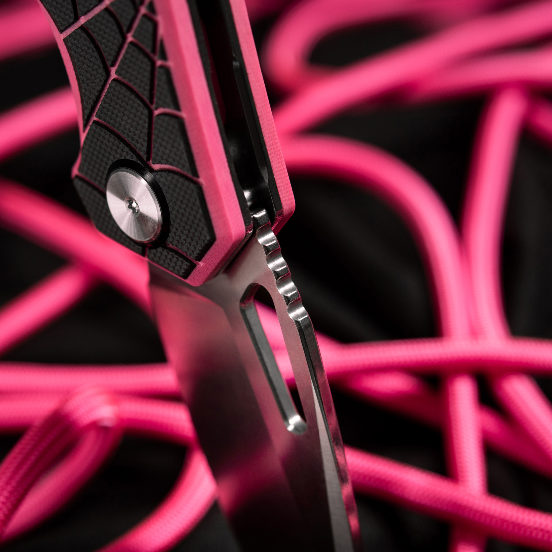 M-Tac нож складной Type 12 Spider Web Black/Pink/Steel — 16