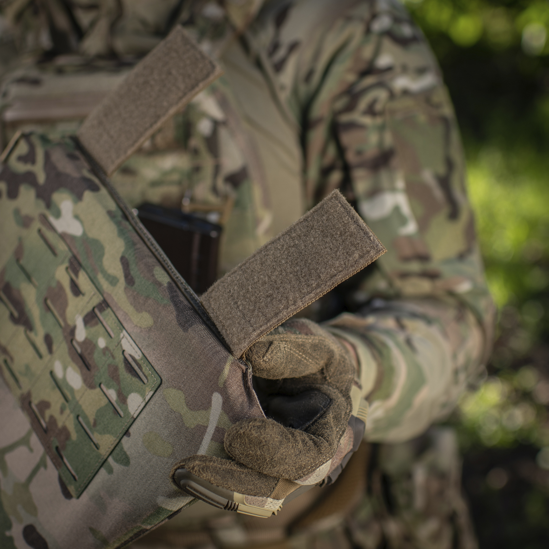 M-Tac фартук противоосколочный с баллистическим пакетом 2 класс (FMS) Laser Cut Multicam — 21