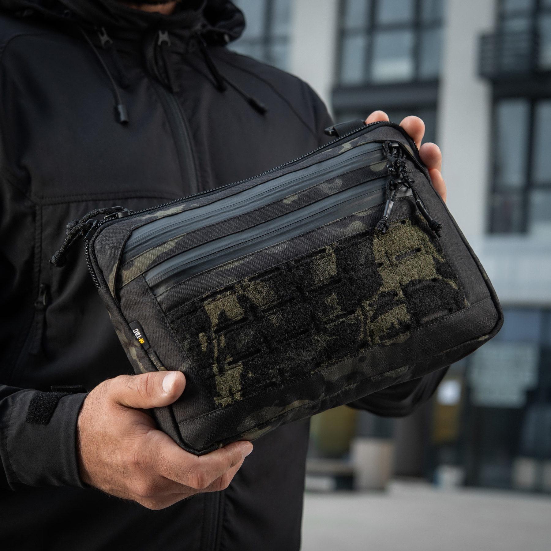 M-Tac сумка Admin Bag Medium Elite с липучкой Multicam Black/Black — 29