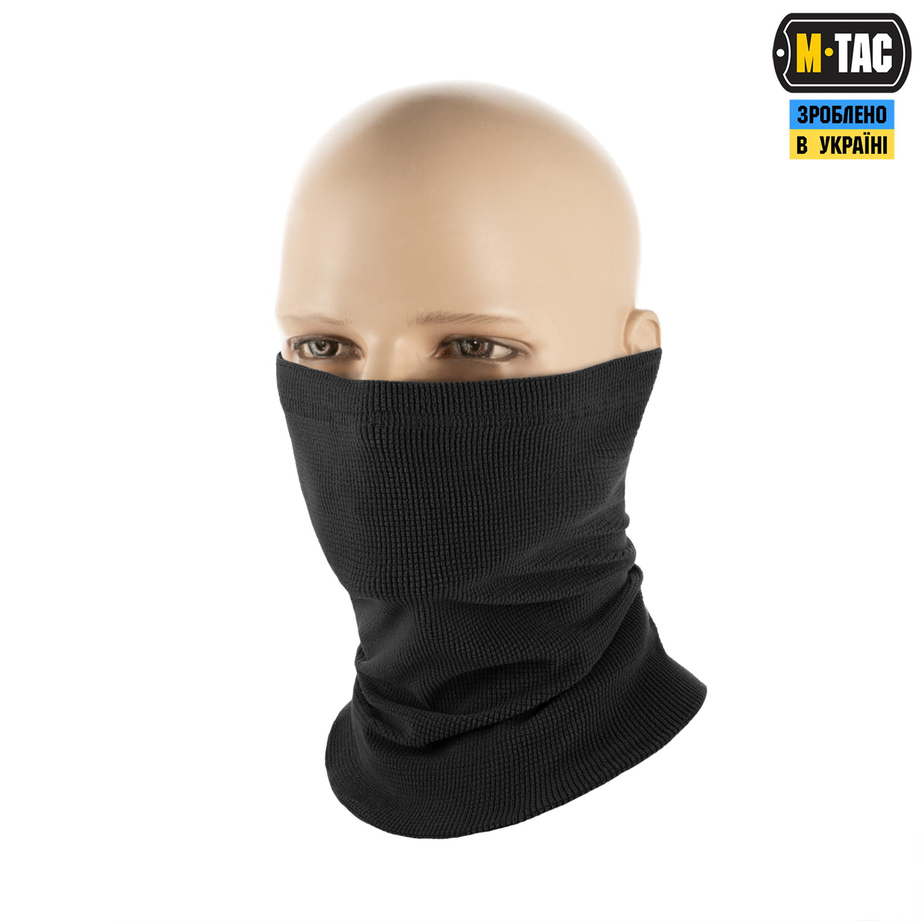 M-Tac шарф-труба длинный микрофлис рип-стоп Black — 2