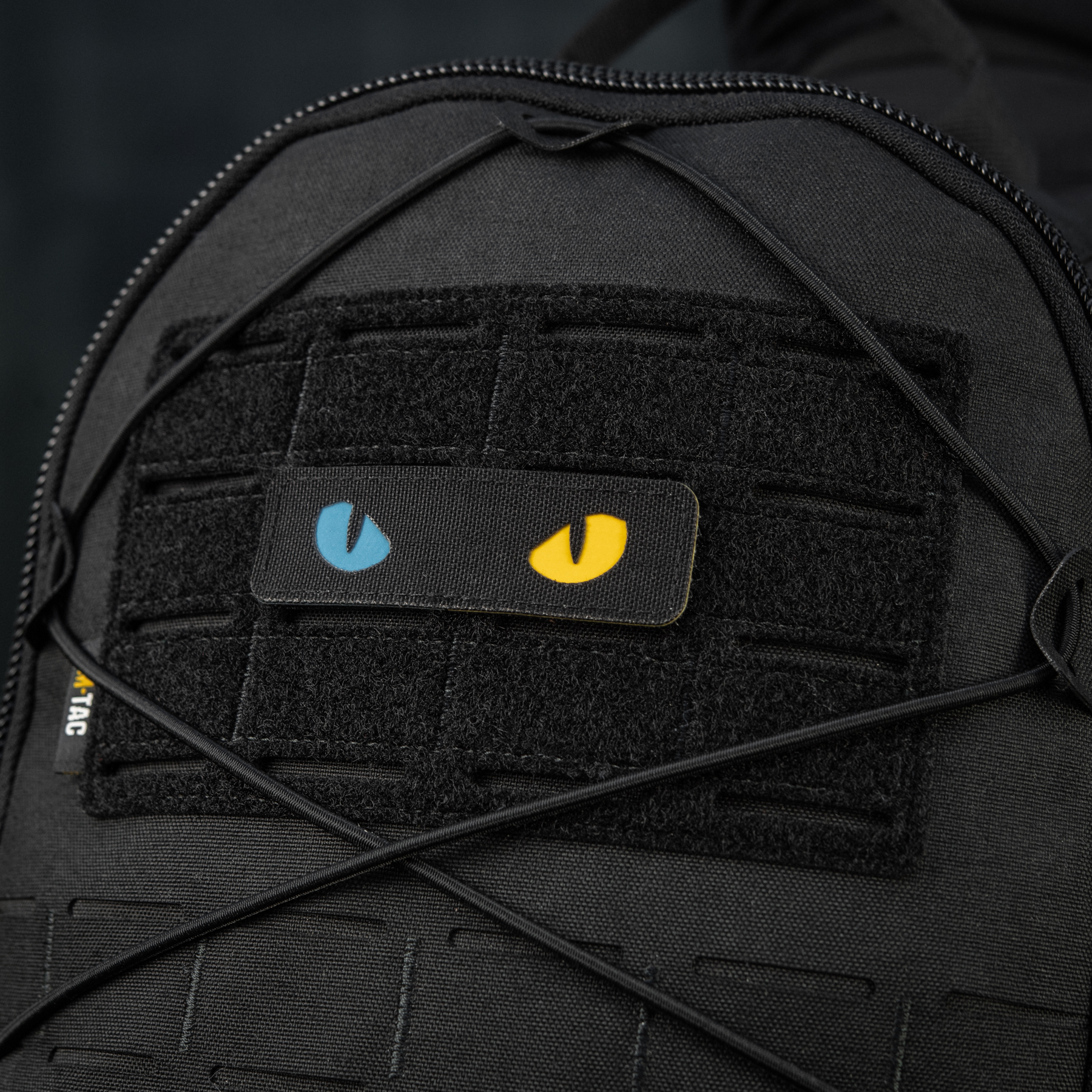 M-Tac нашивка Cat Eyes Laser Cut Black/Yellow/Blue/GID — 15