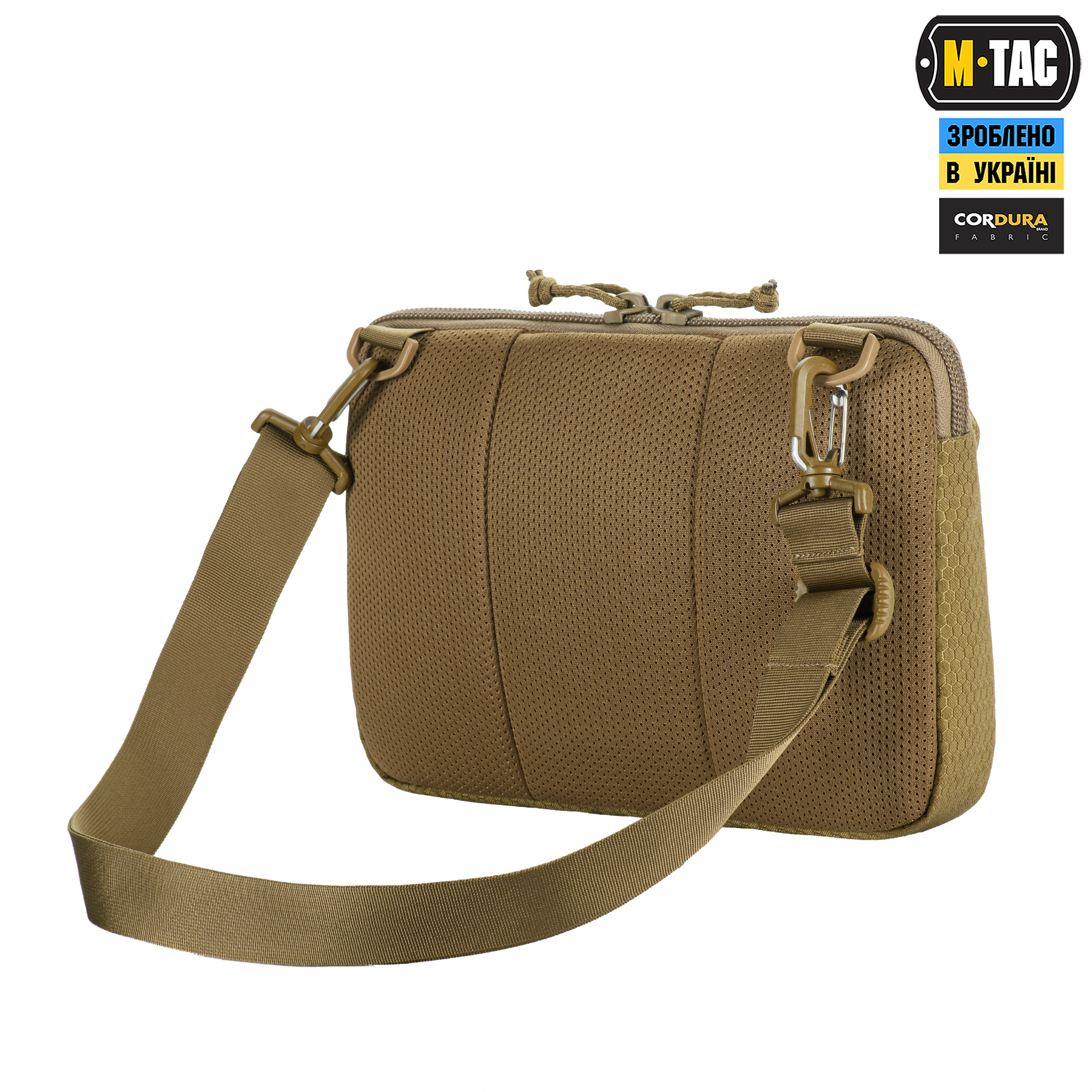 M-Tac сумка Admin Bag Medium Elite с липучкой Hex Coyote — 5