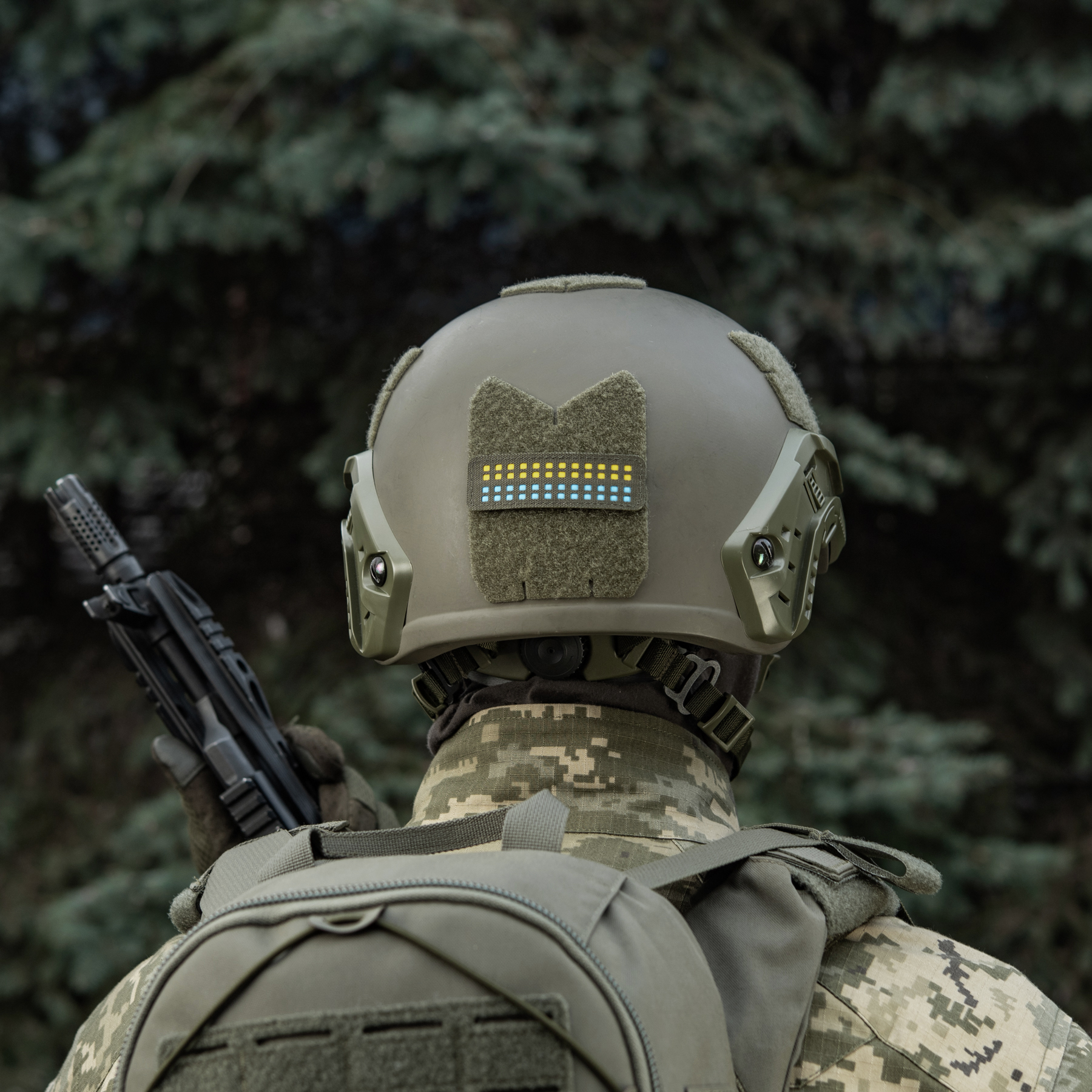 M-Tac нашивка флаг Украины 25х80 Laser Cut Ranger Green/Yellow/Blue/GID — 17