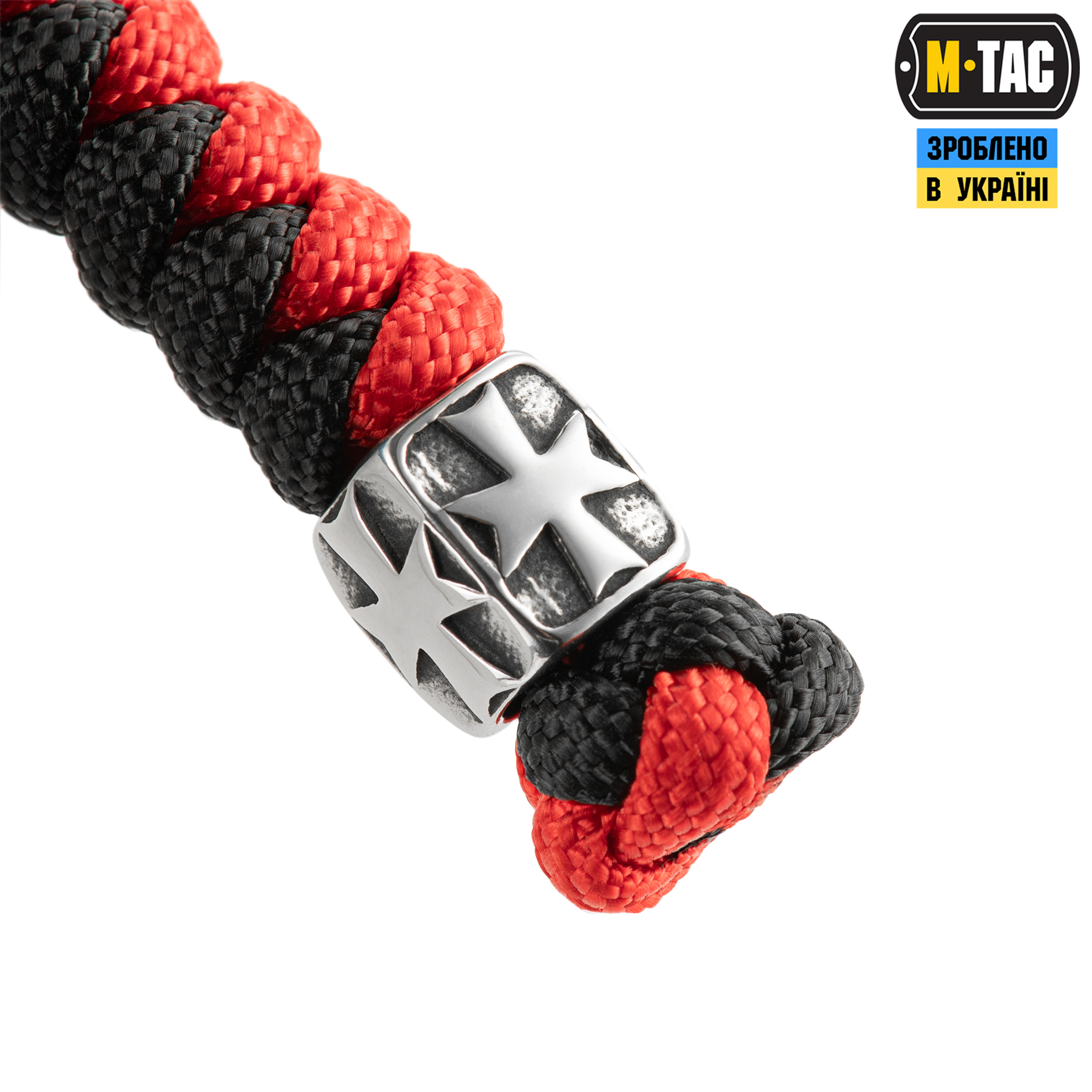 M-Tac темляк Viper Козацкий Крест Steel Black&Red — 4