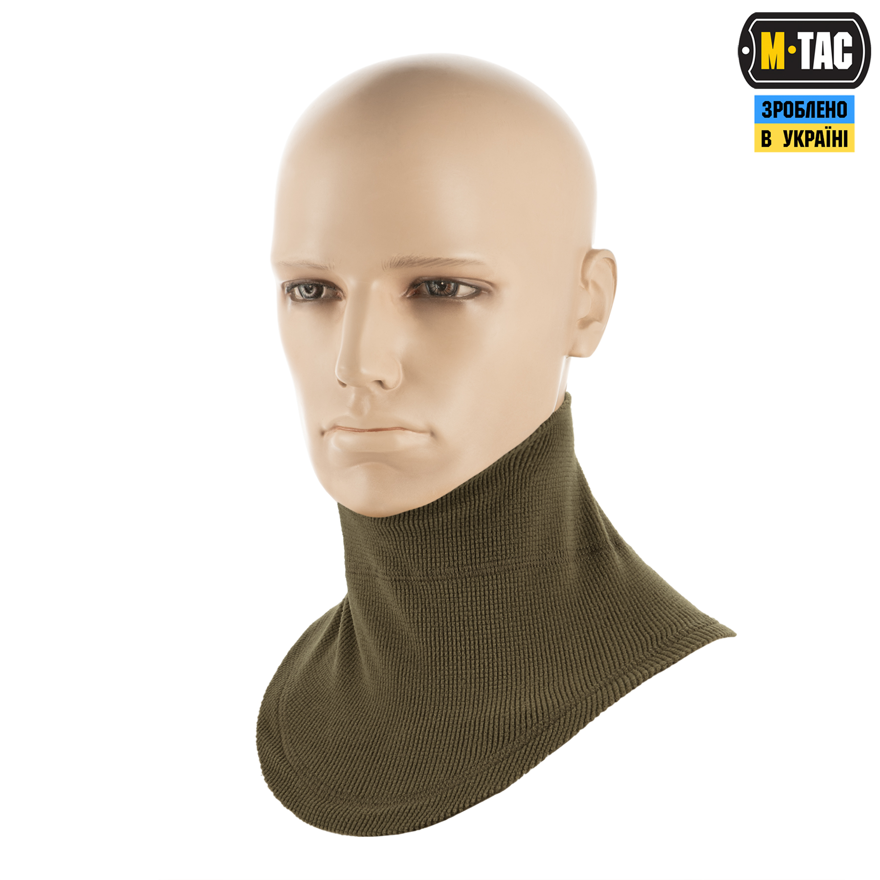 M-Tac шарф-труба анатомический микрофлис рип-стоп Dark Olive — 3