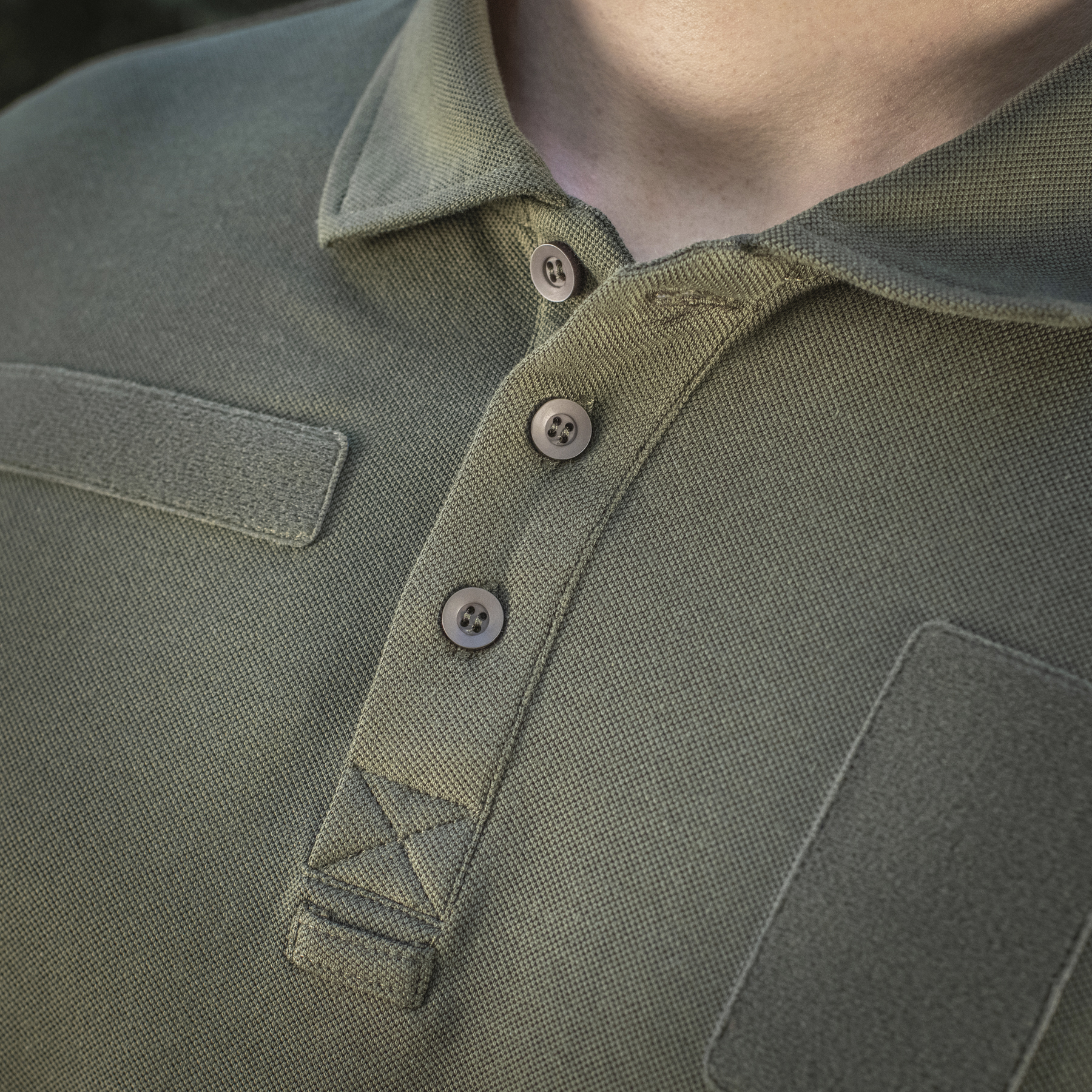 M-Tac поло тактическое длинный рукав 65/35 Army Olive — 9