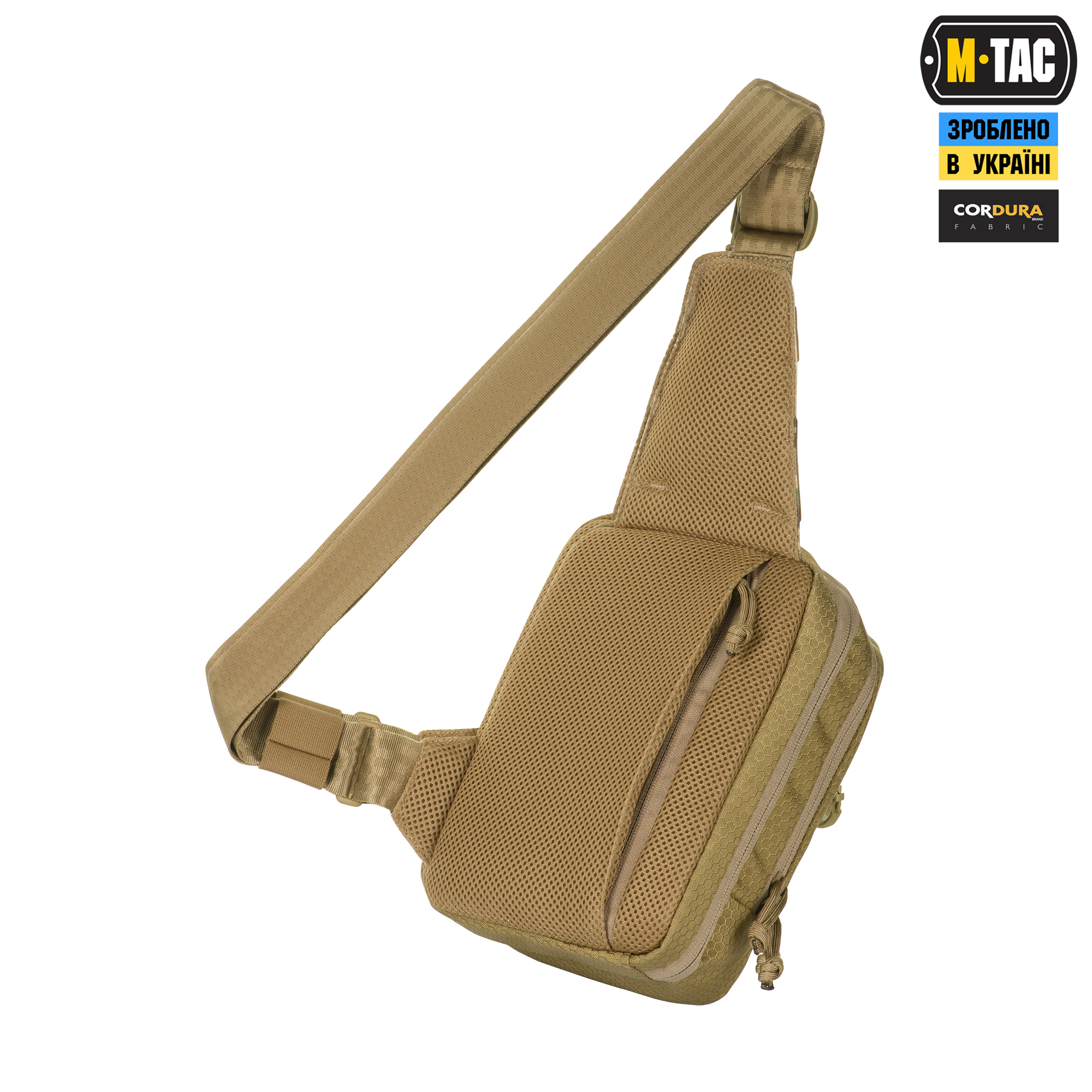 M-Tac сумка Sling Pistol Bag Elite Hex с липучкой Multicam/Coyote — 4