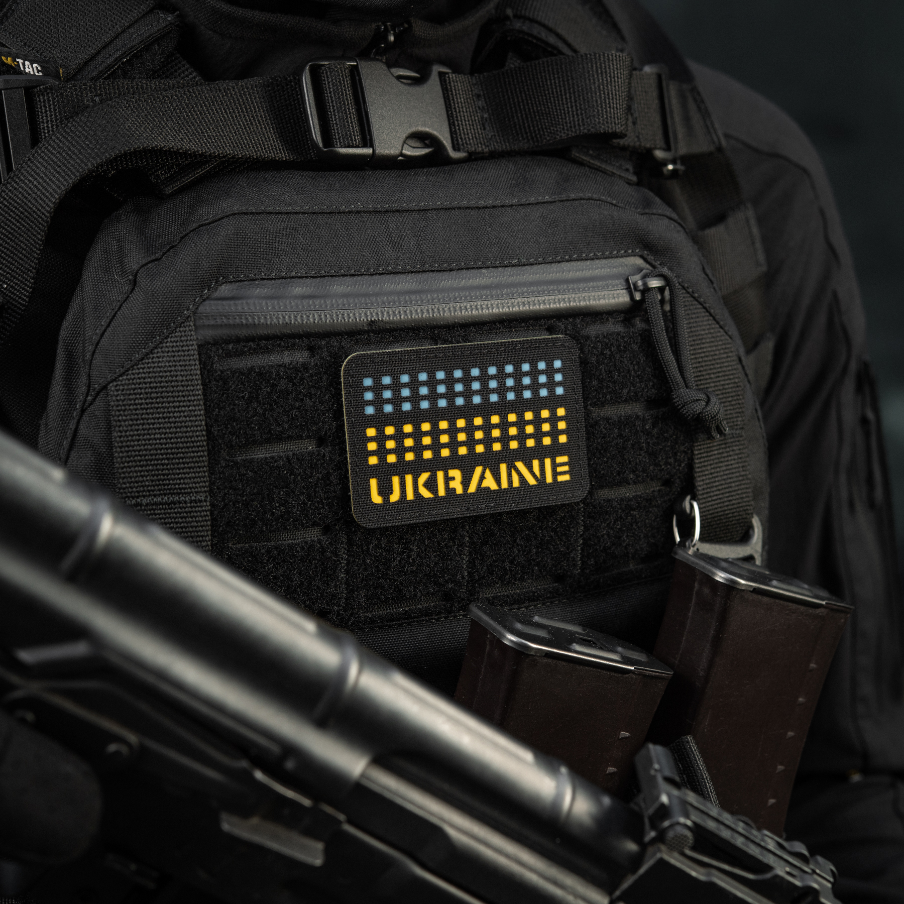 M-Tac нашивка Ukraine Laser Cut Black/Yellow/Blue/GID — 9
