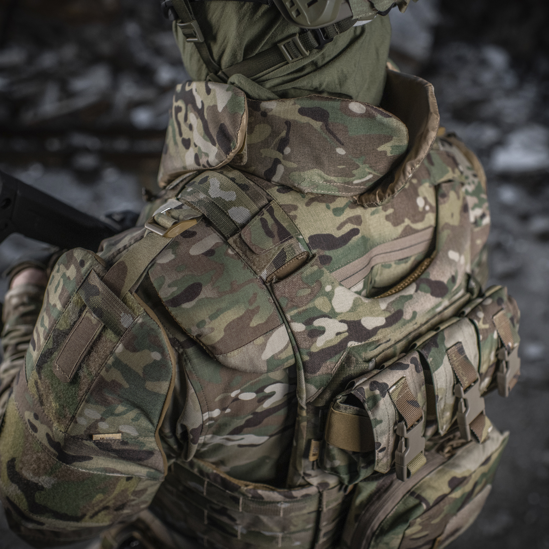 M-Tac Горжет с баллистическими пакетами 1 класс (FMS) для Cuirass QRS Multicam — 30