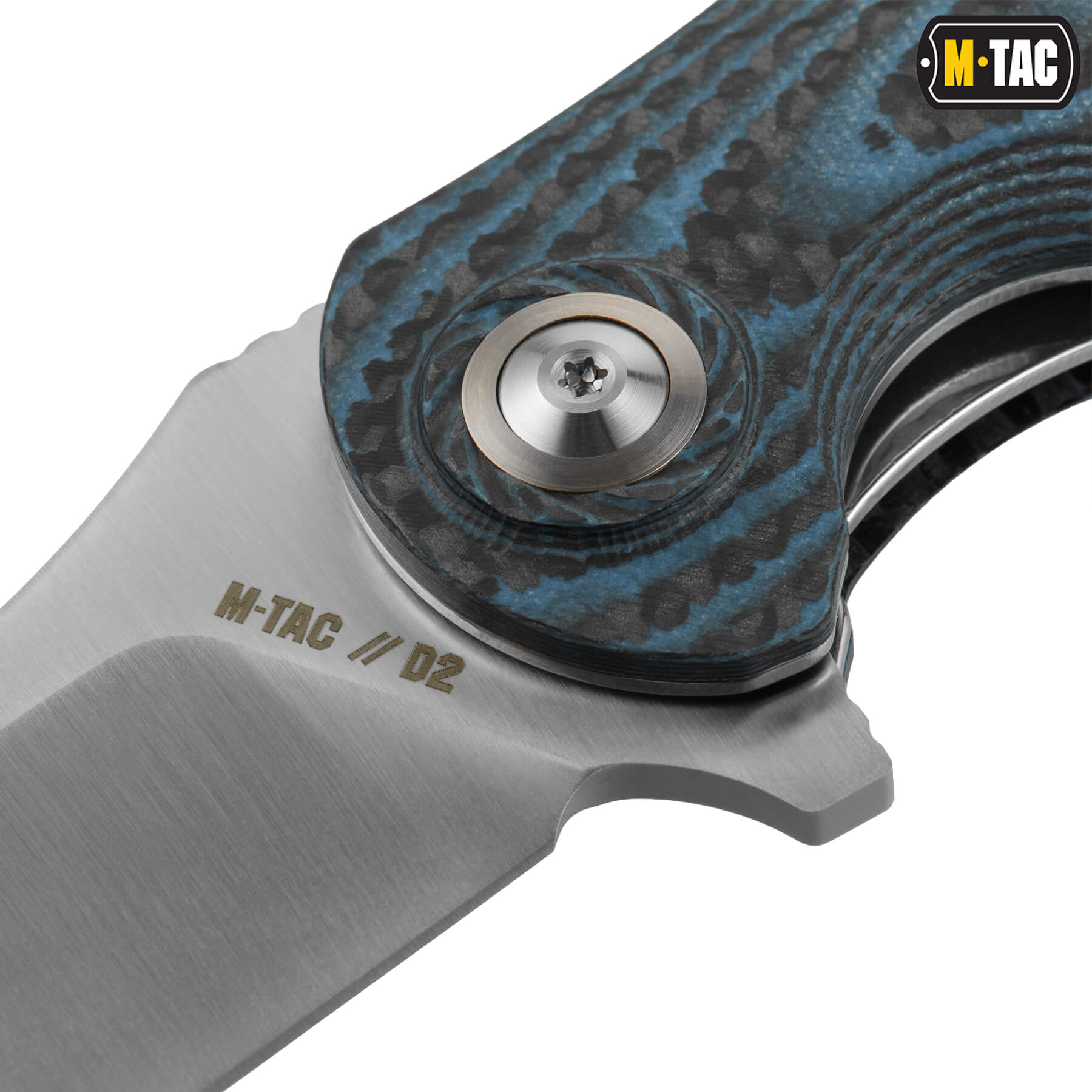 M-Tac нож складной Type 15 Carbon/Blue — 7