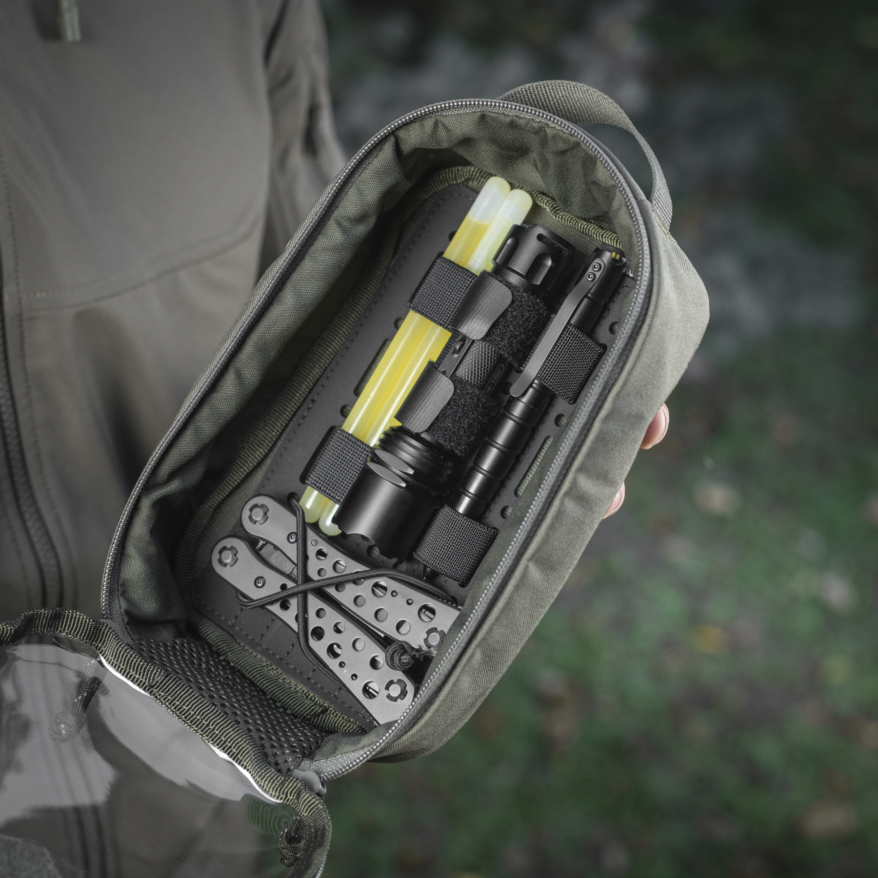 M-Tac органайзер утилитарный прозрачный Elite Small Gen.II Ranger Green — 14