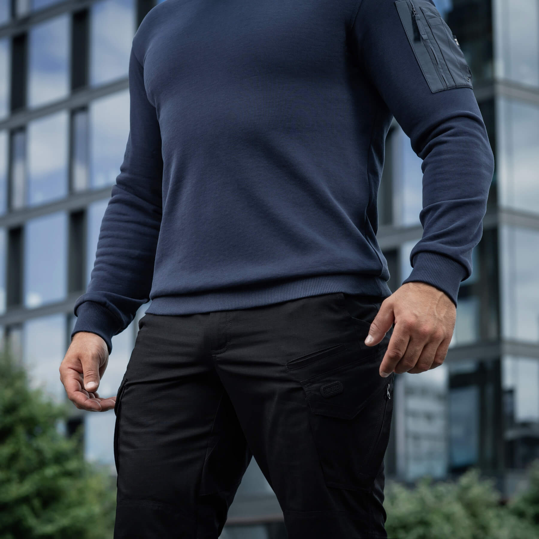 M-Tac свитшот Nylon Pocket Cotton Hard Indigo Blue — 12