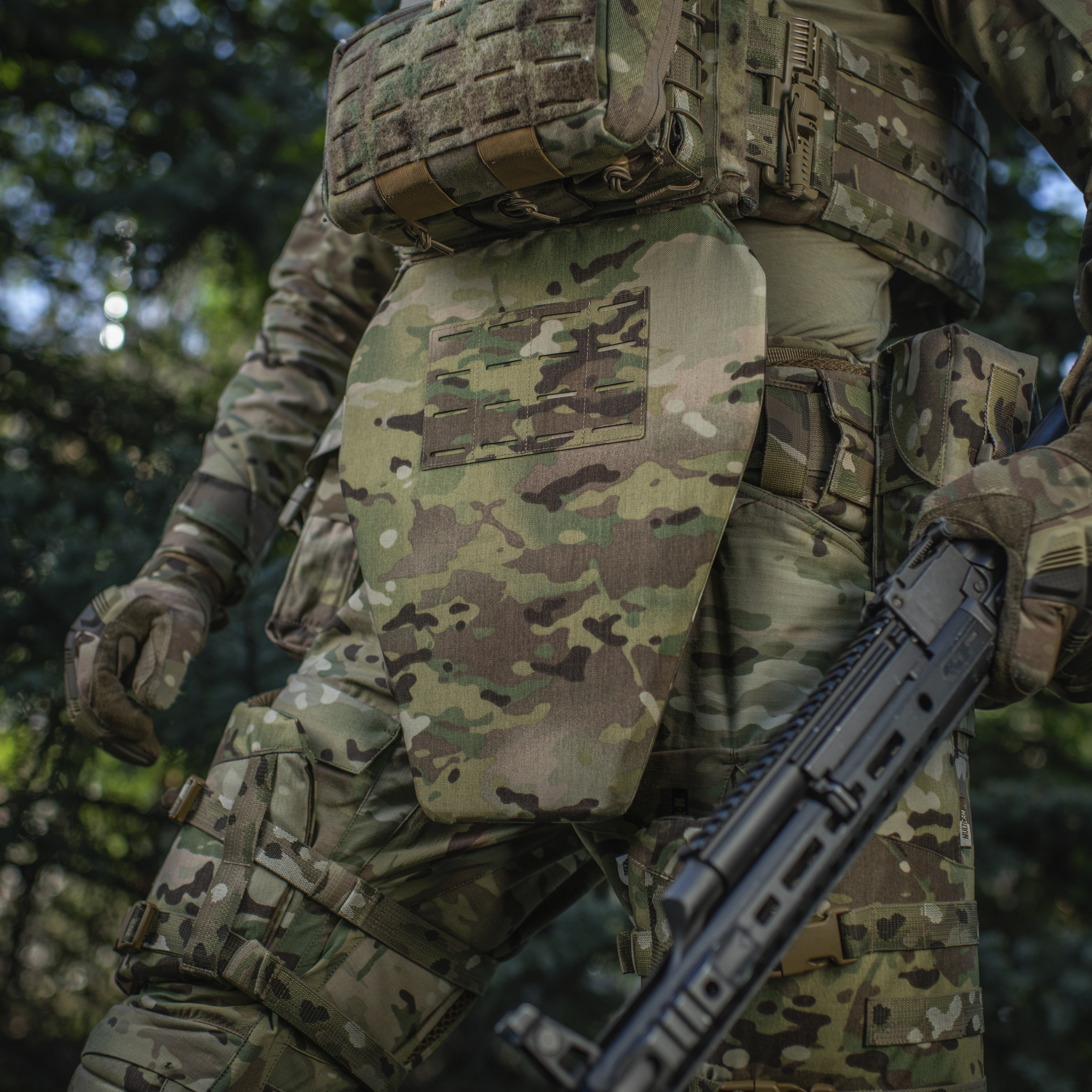 M-Tac фартук противоосколочный с баллистическим пакетом 2 класс (FMS) Laser Cut XL Multicam — 13