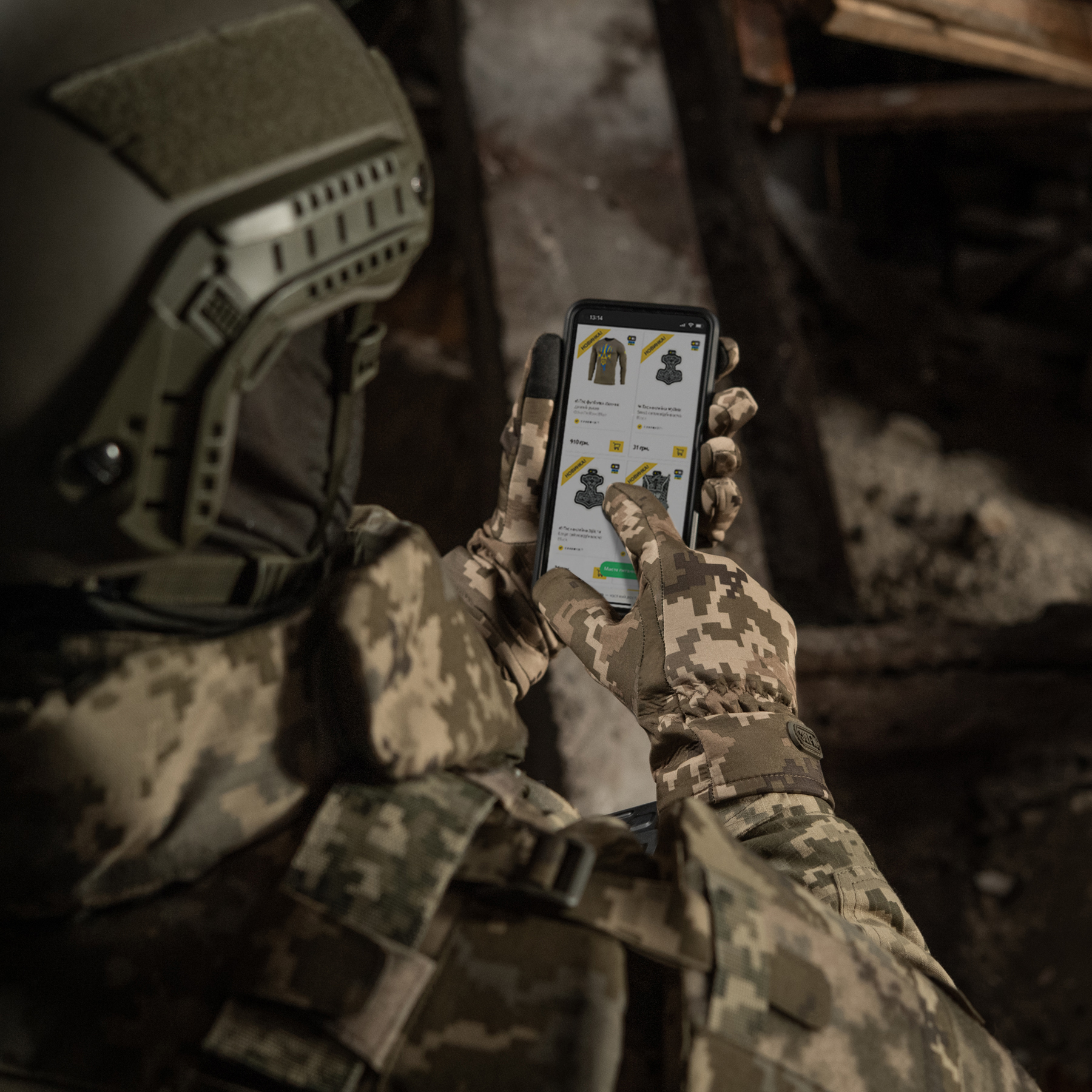 M-Tac перчатки демисезонные Soft Shell ММ14 — 19