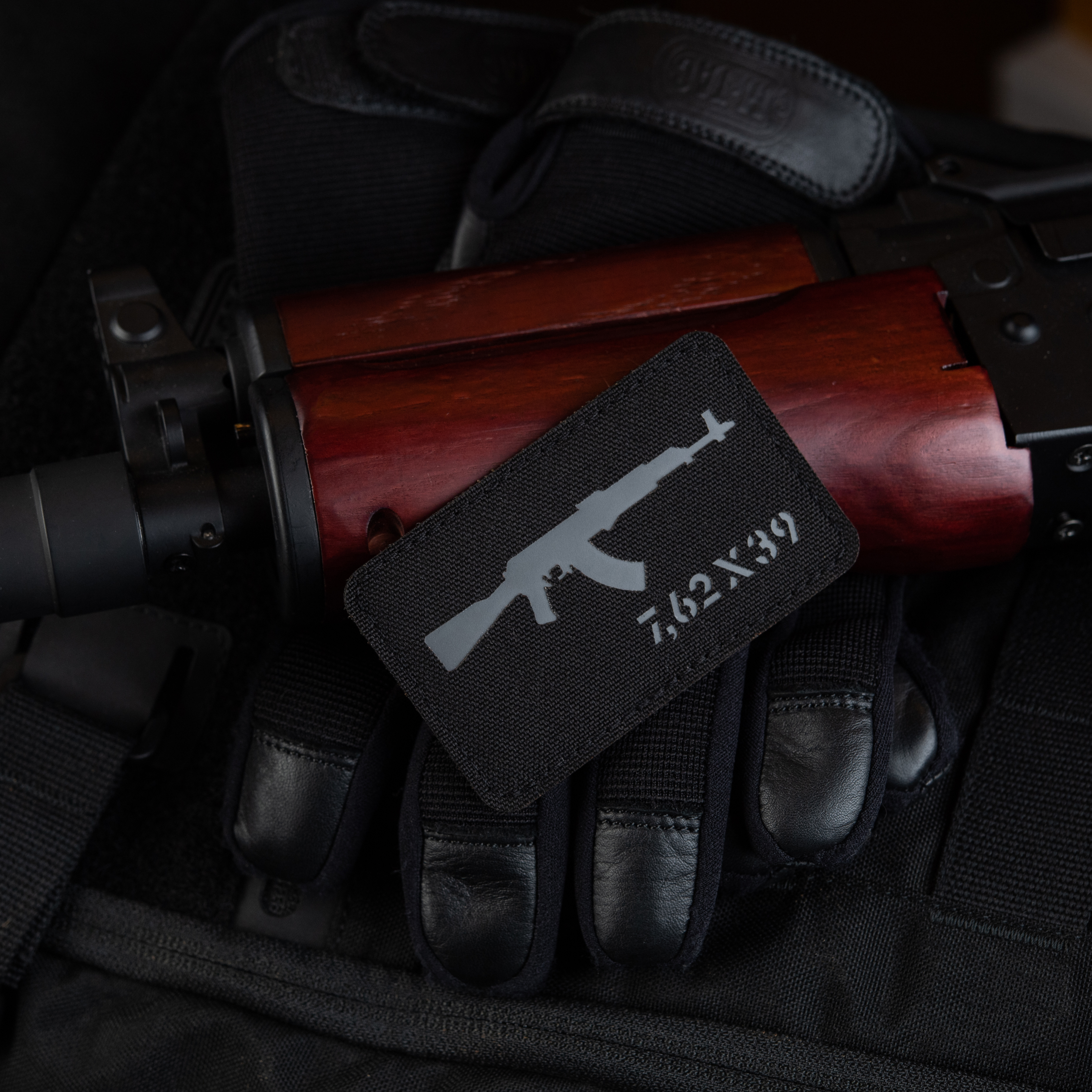 M-Tac нашивка AKM 7,62х39 Laser Cut Black/Grey — 5