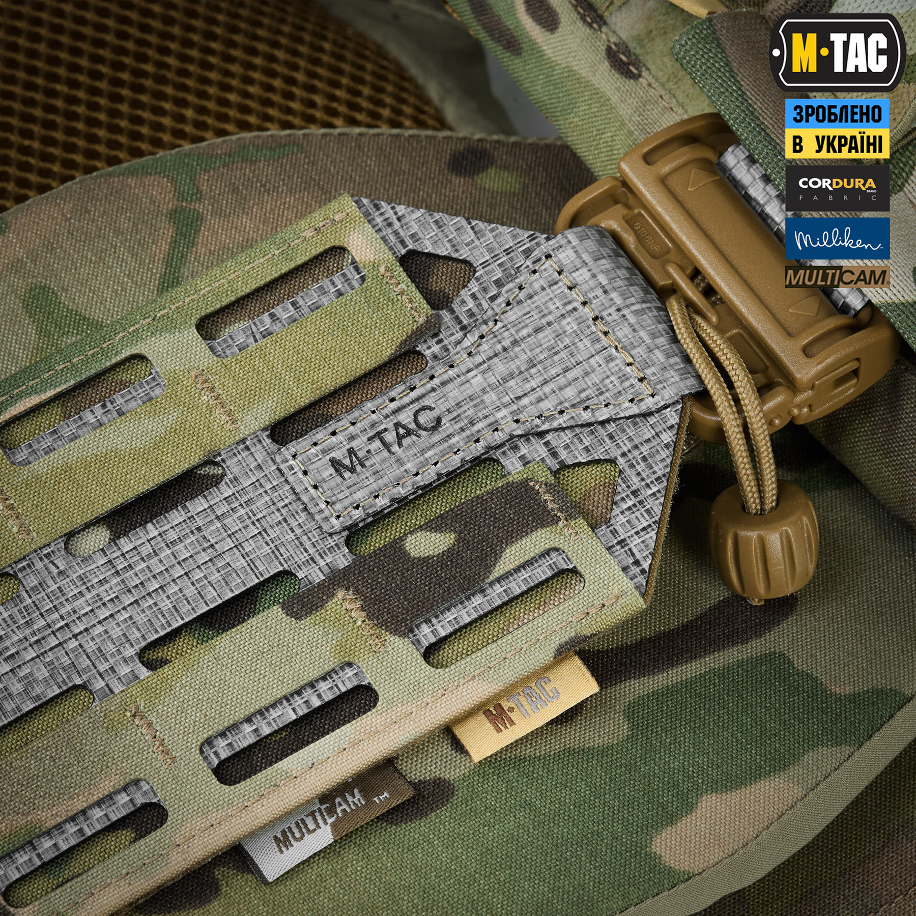M-Tac плитоноска Cuirass Tiger Elite (розмір плити L) Multicam — 7