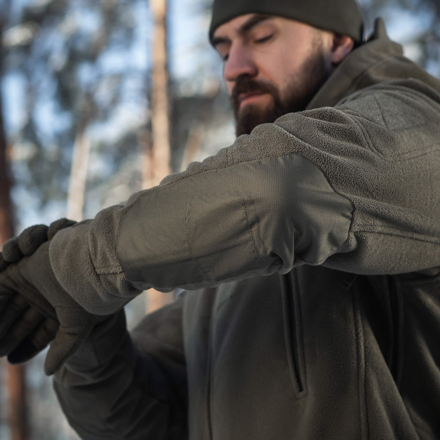 M-Tac куртка флисовая Windblock Division Gen.III Dark Olive — 21