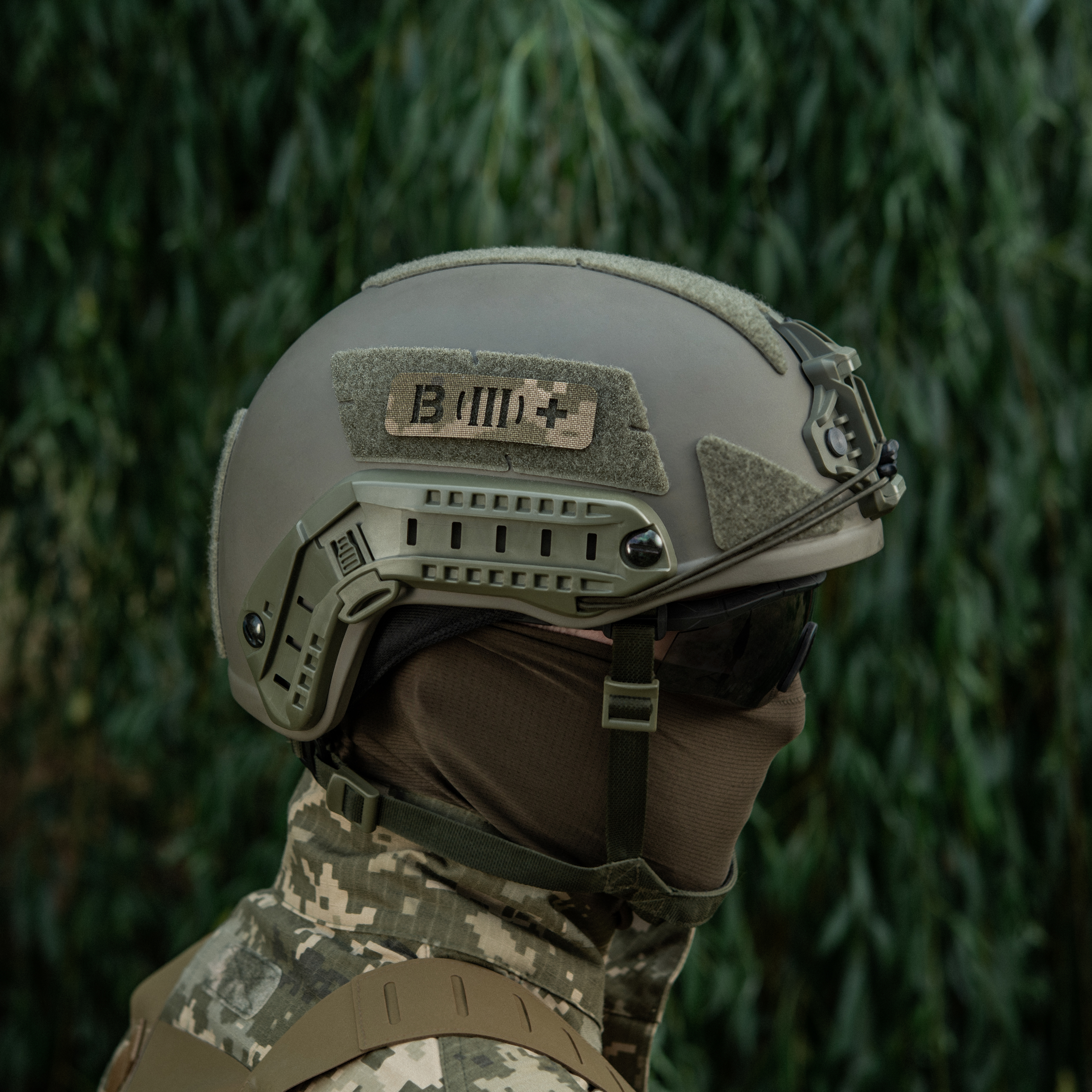 M-Tac нашивка группа крови B (III) + сквозная Laser Cut 25х80 MM14 — 7
