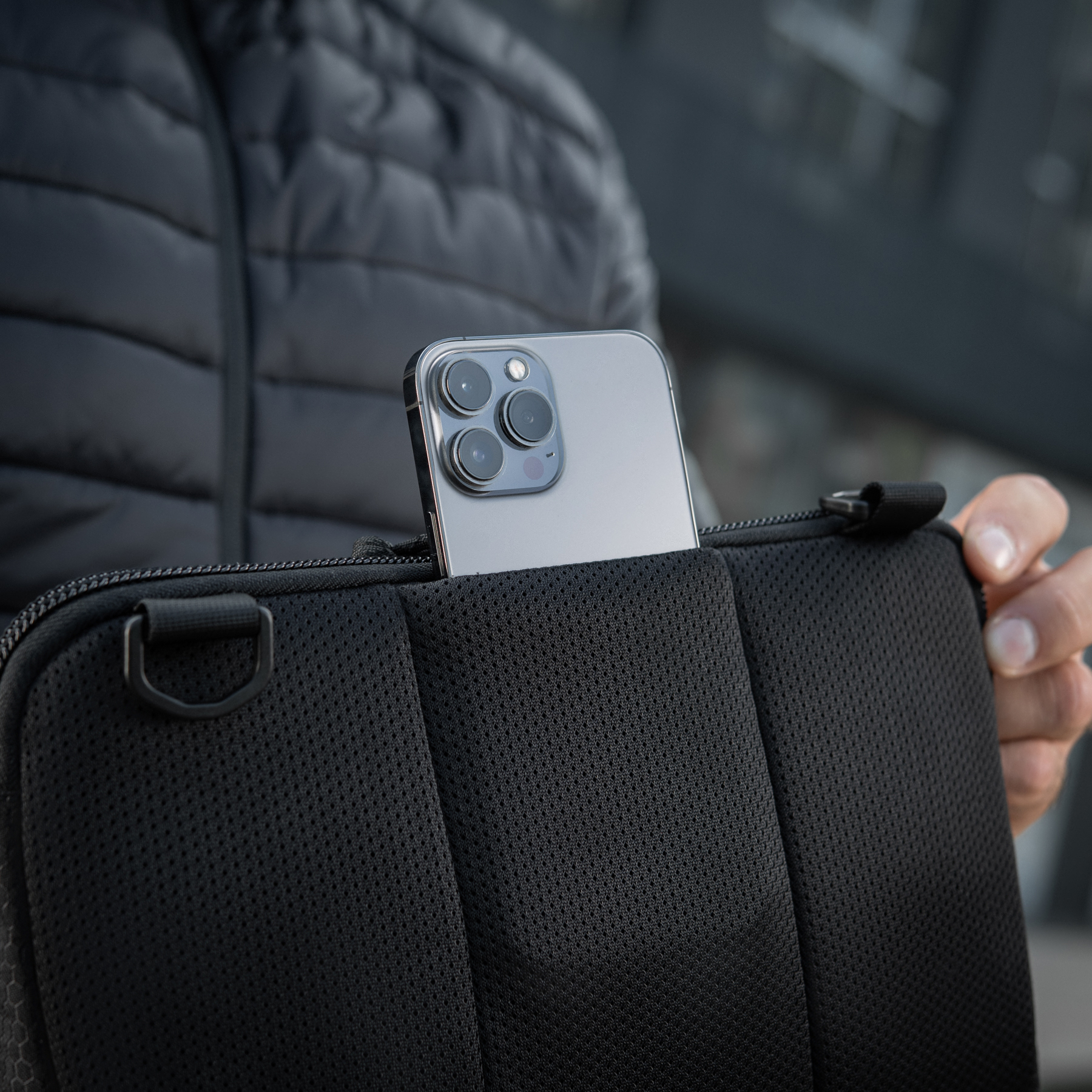M-Tac сумка Admin Bag Medium Elite с липучкой Hex Black — 27
